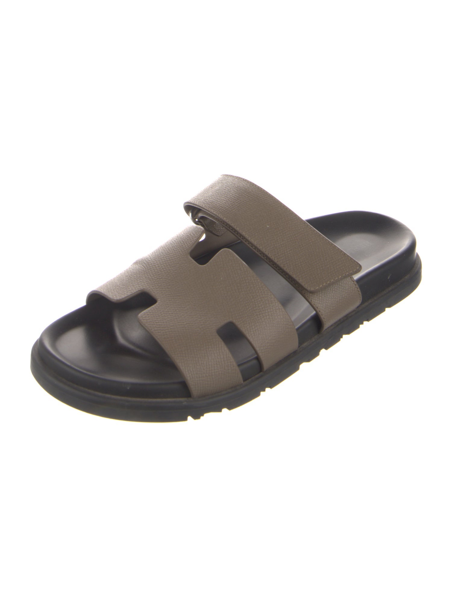 Hermès Chypre Leather Slides
