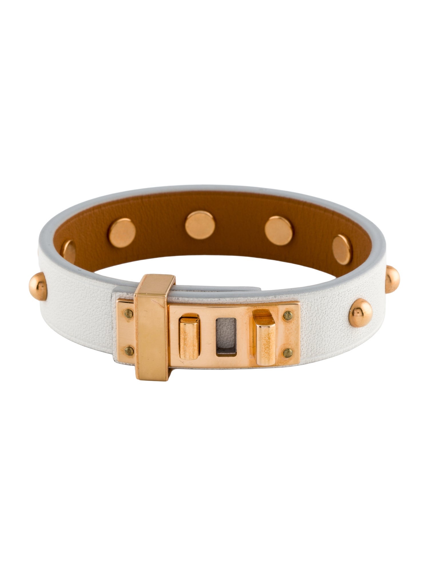 Hermès Mini Dog Clous Round Wrap Bracelet