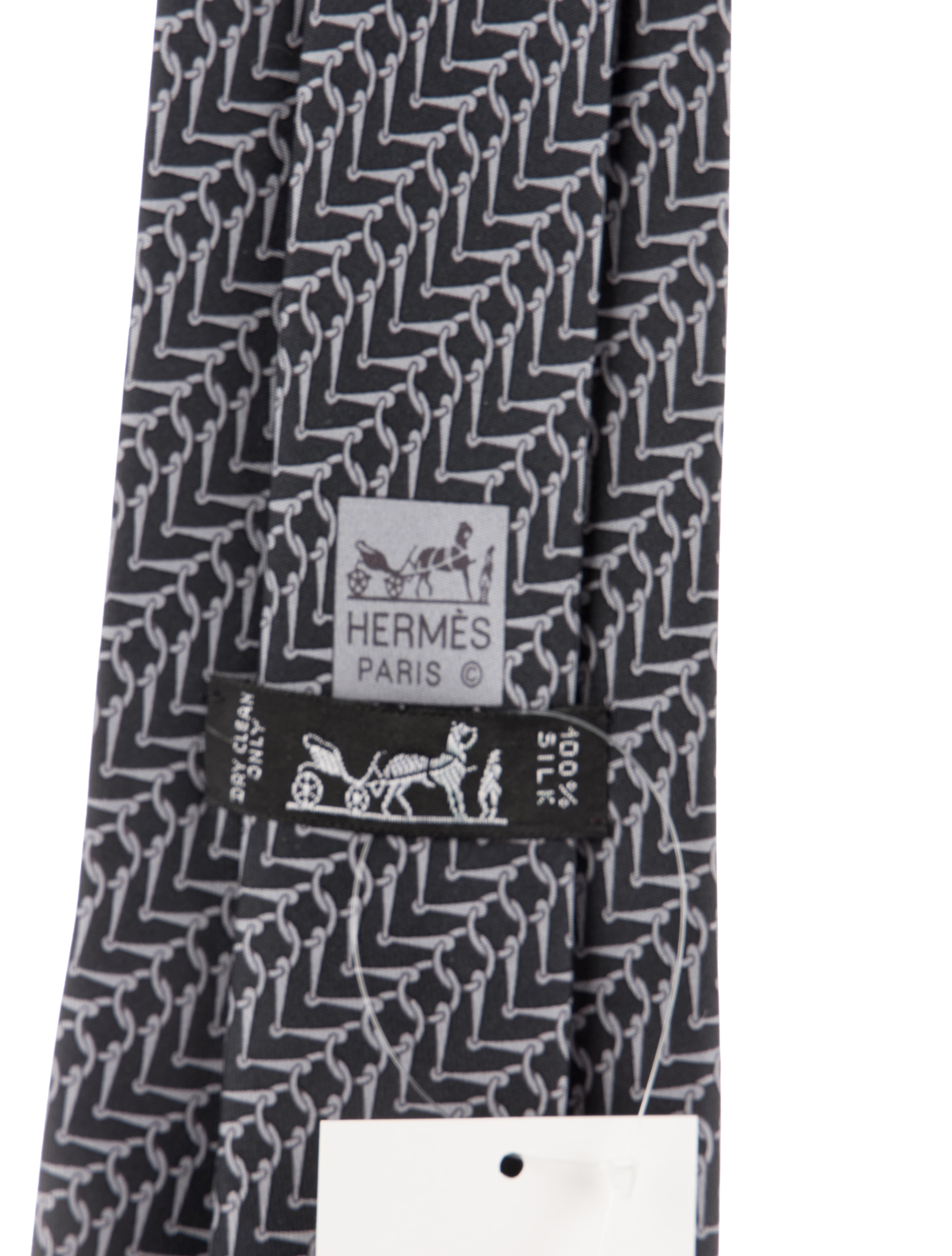 Hermès Silk Patterned Tie