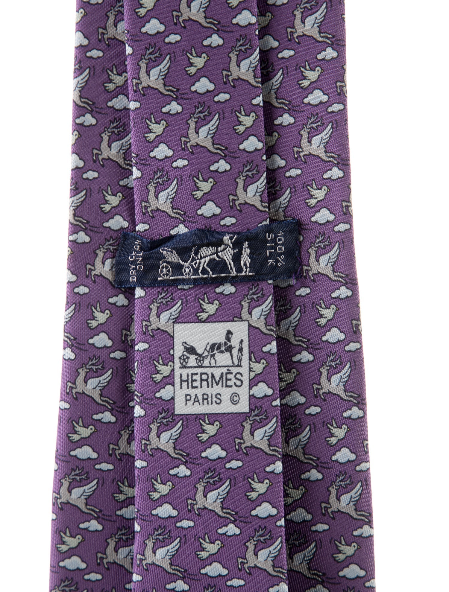 Hermès Silk Patterned Tie