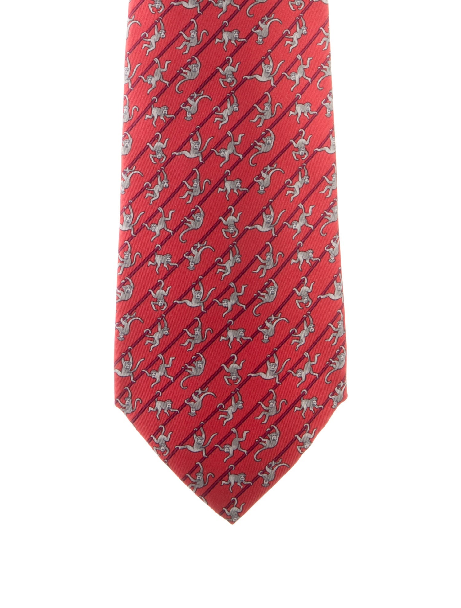 Hermès Patterned Silk Tie