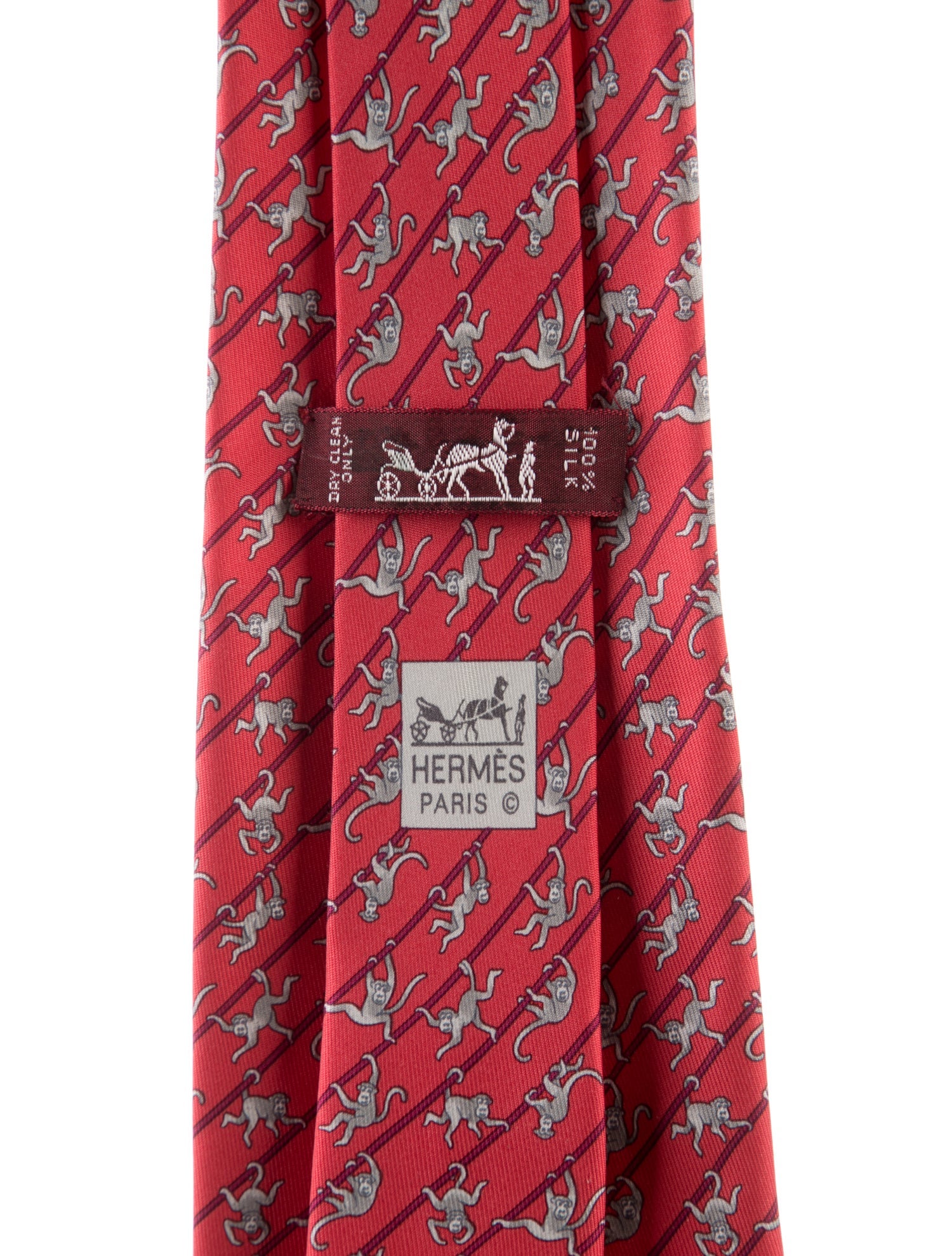 Hermès Patterned Silk Tie