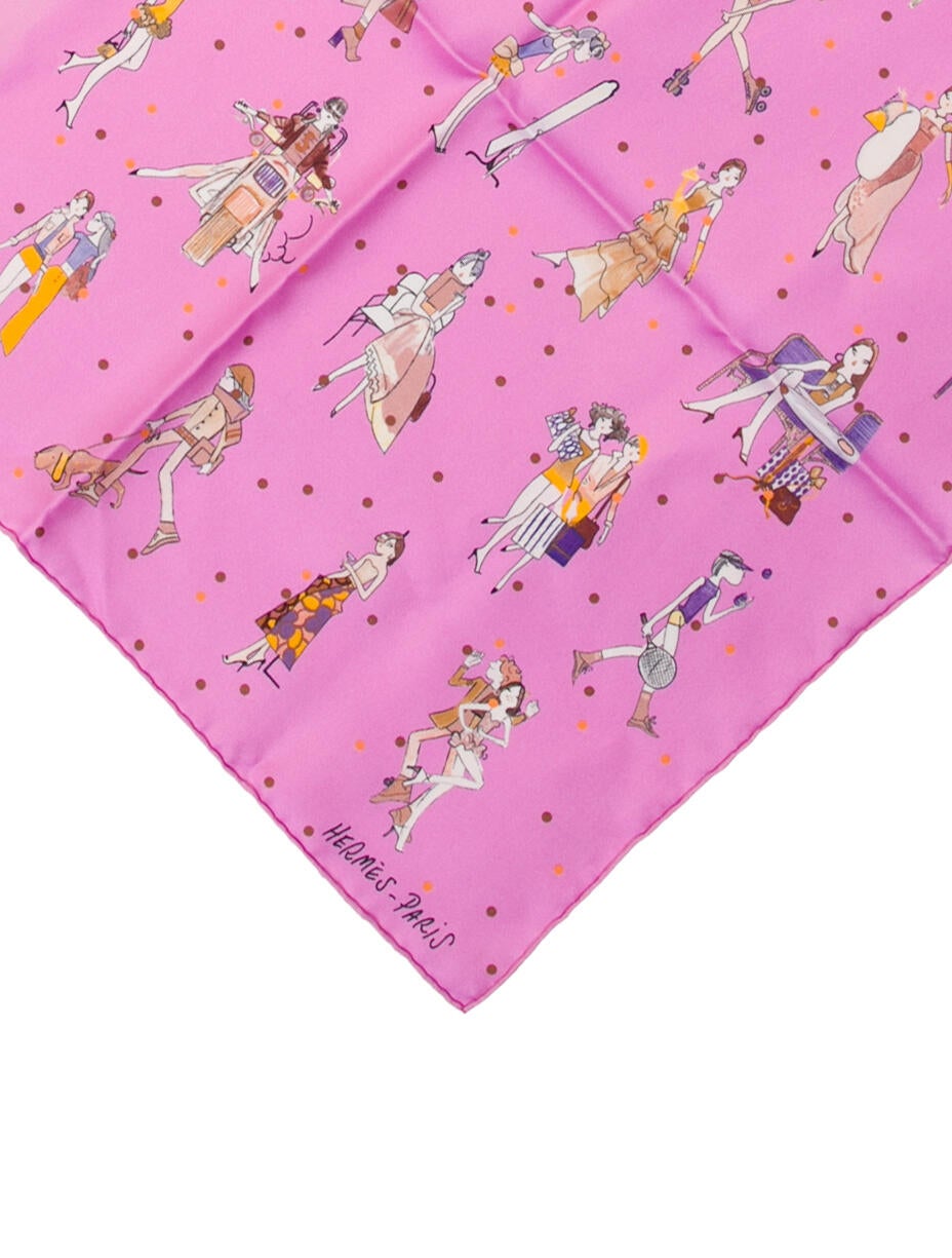 Hermès Silk Patterned Pocket Square