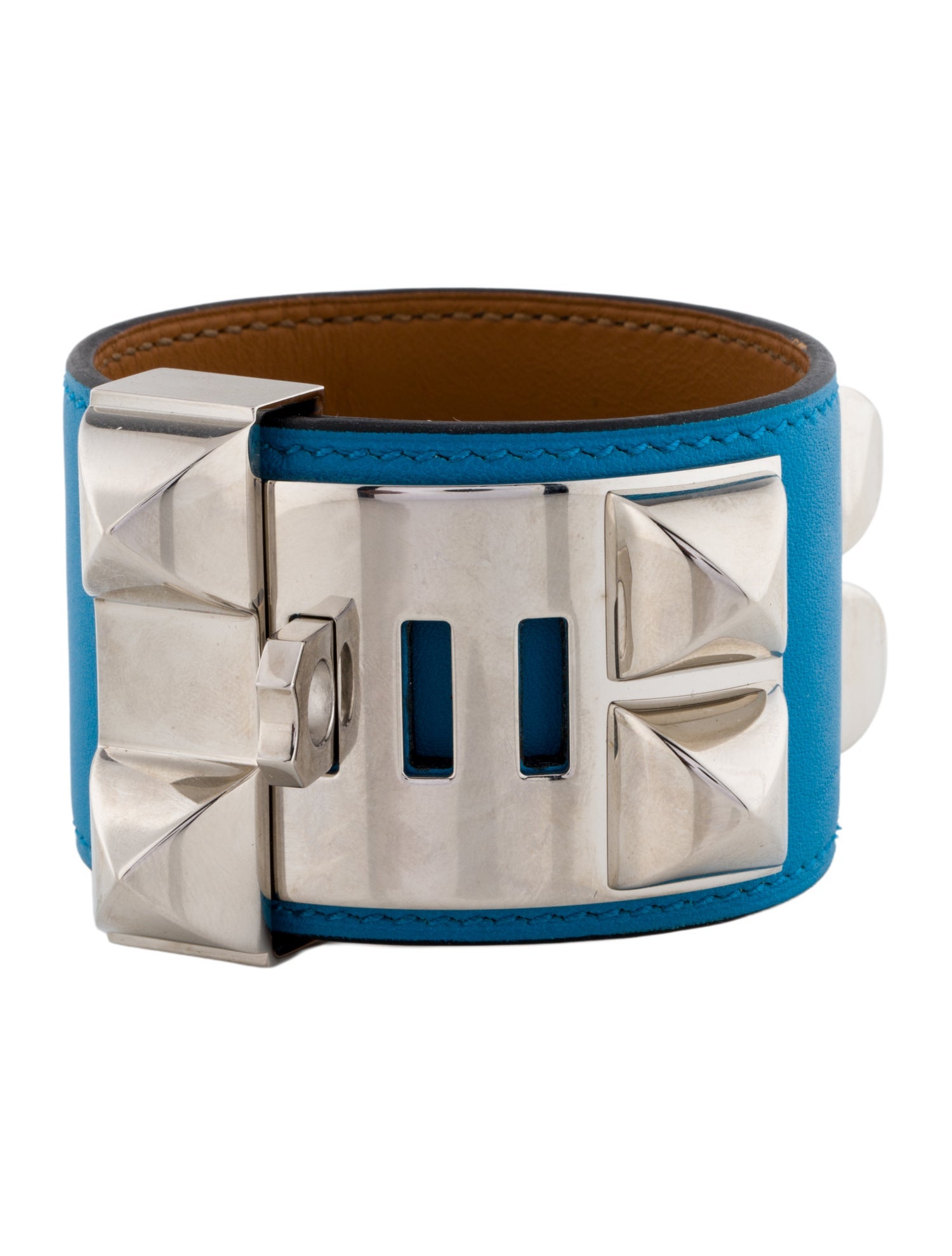Hermès Leather Collier de Chien Wrap Bracelet