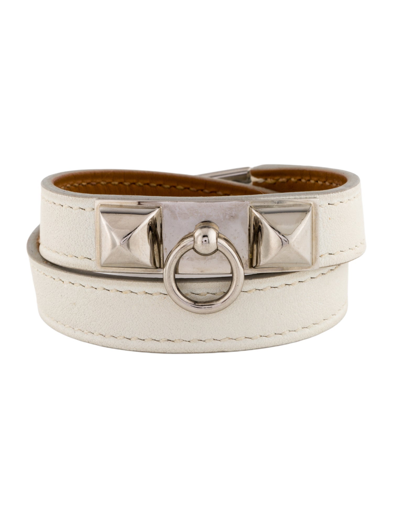 Hermès Leather Rivale Double Tour Wrap Bracelet