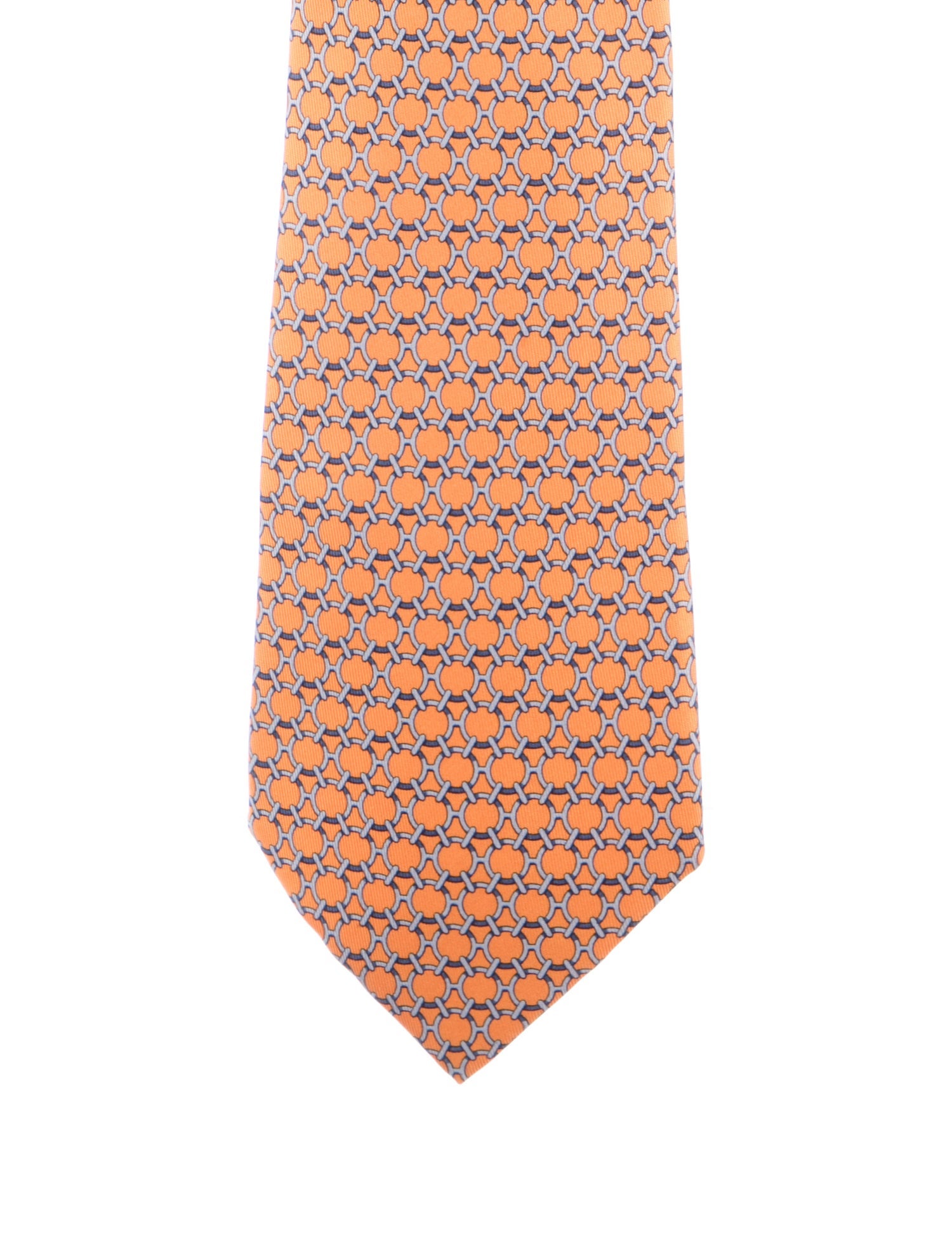 Hermès Patterned Silk Tie