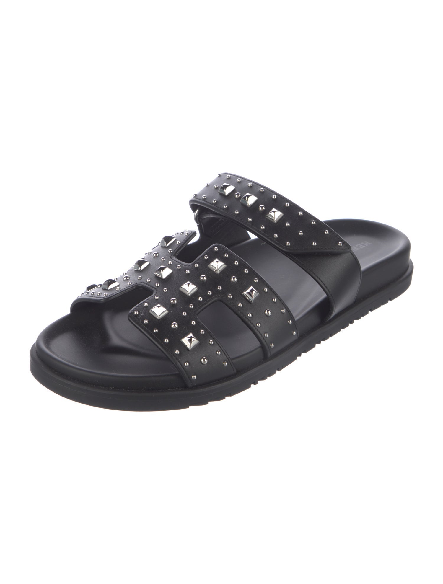 Hermès Chypre Leather Slides