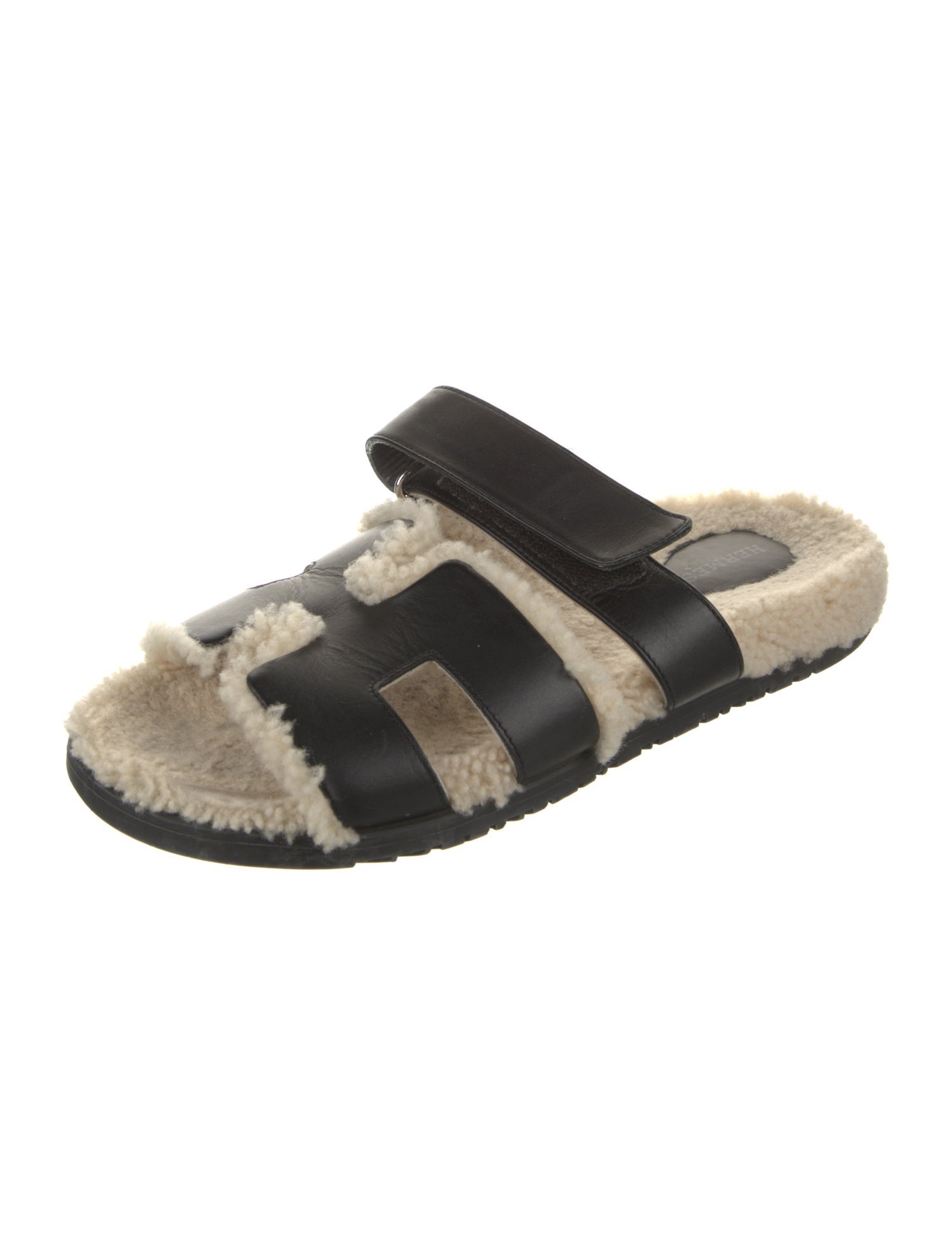 Hermès Chypre Leather Slides