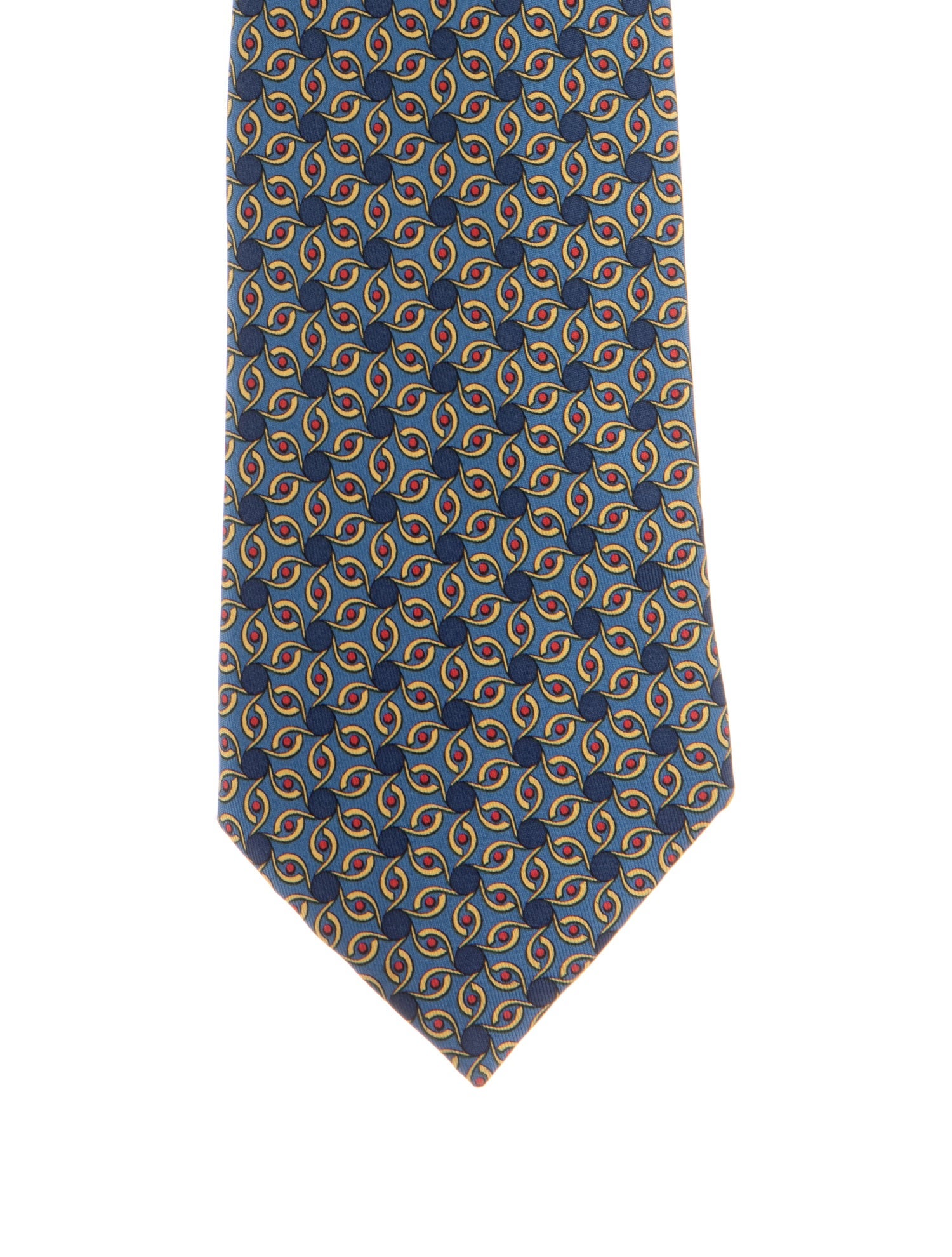Hermès Patterned Silk Tie