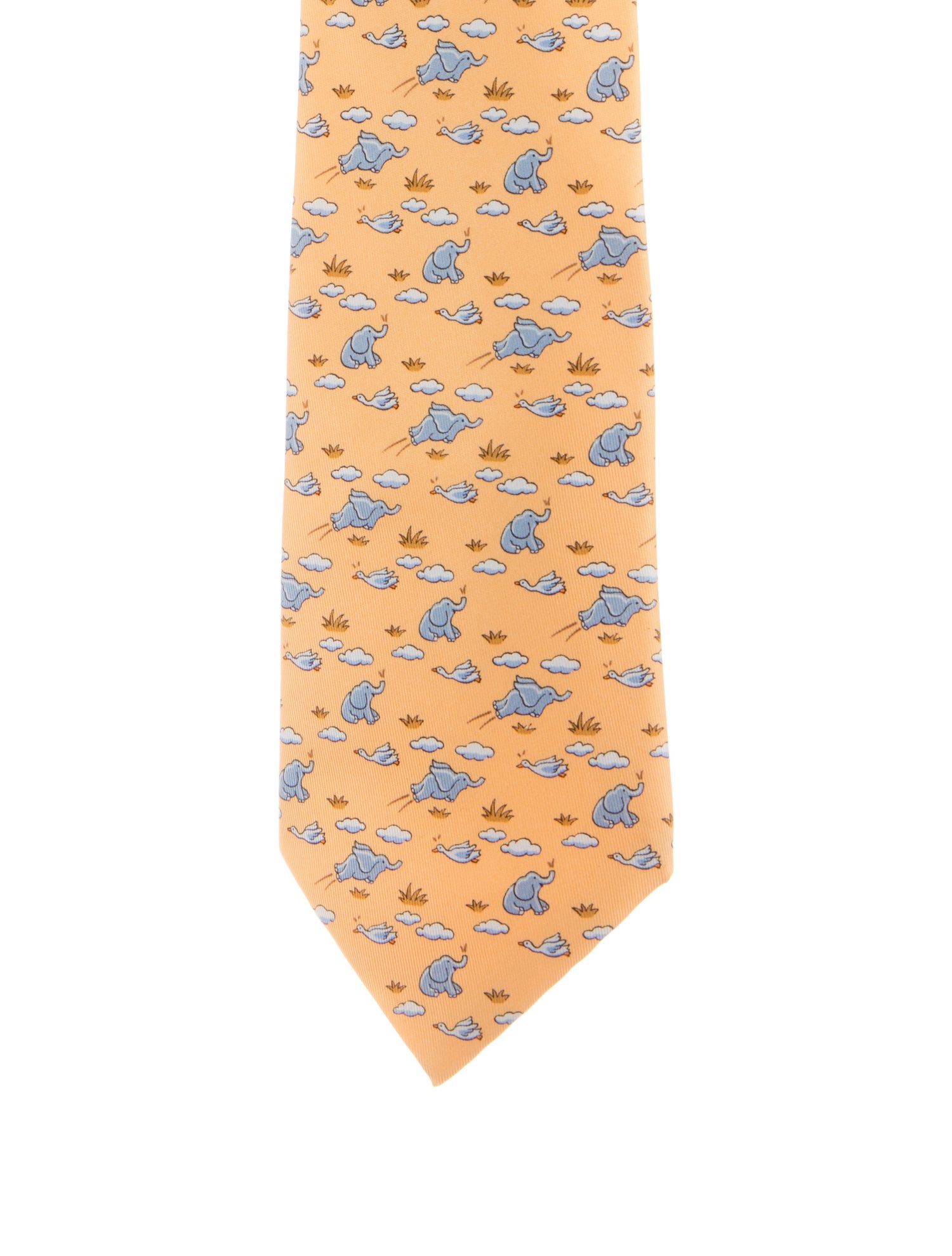 Hermès Patterned Silk Tie