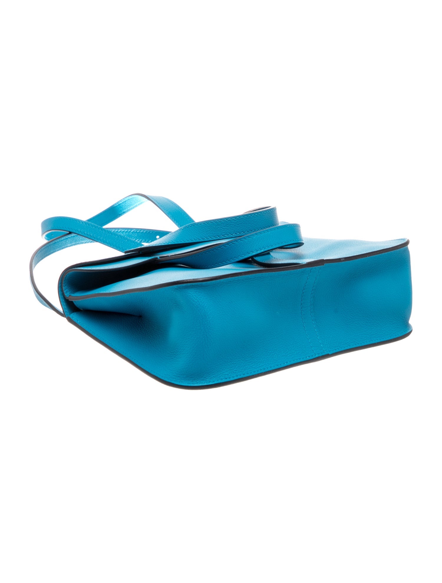 Hermès Evercolor Halzan 25 - Blue Shoulder Bags, Handbags
