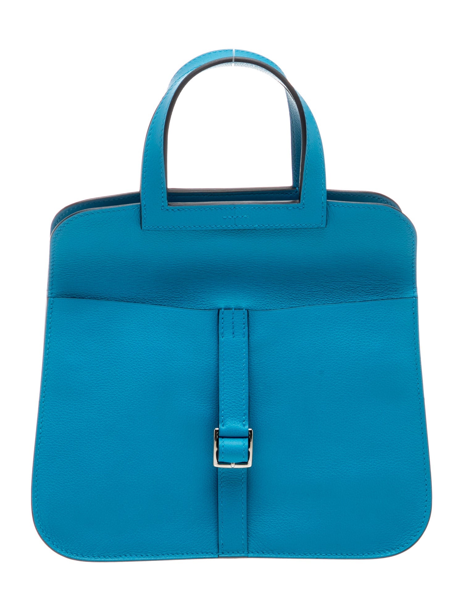 Hermès Evercolor Halzan 25 - Blue Shoulder Bags, Handbags