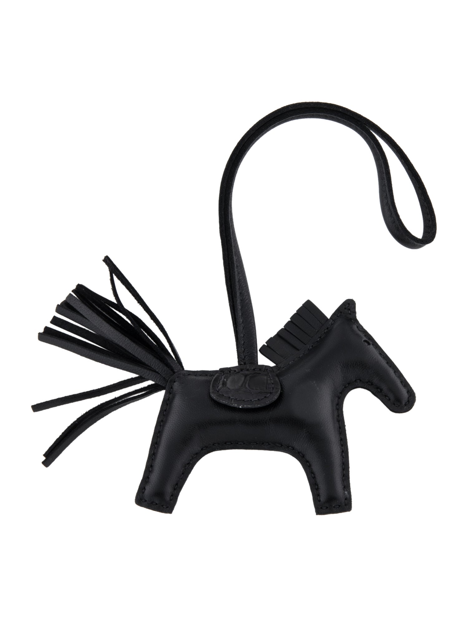 Hermès Milo & Matte Alligator So Black GriGri Rodeo Bag Charm PM