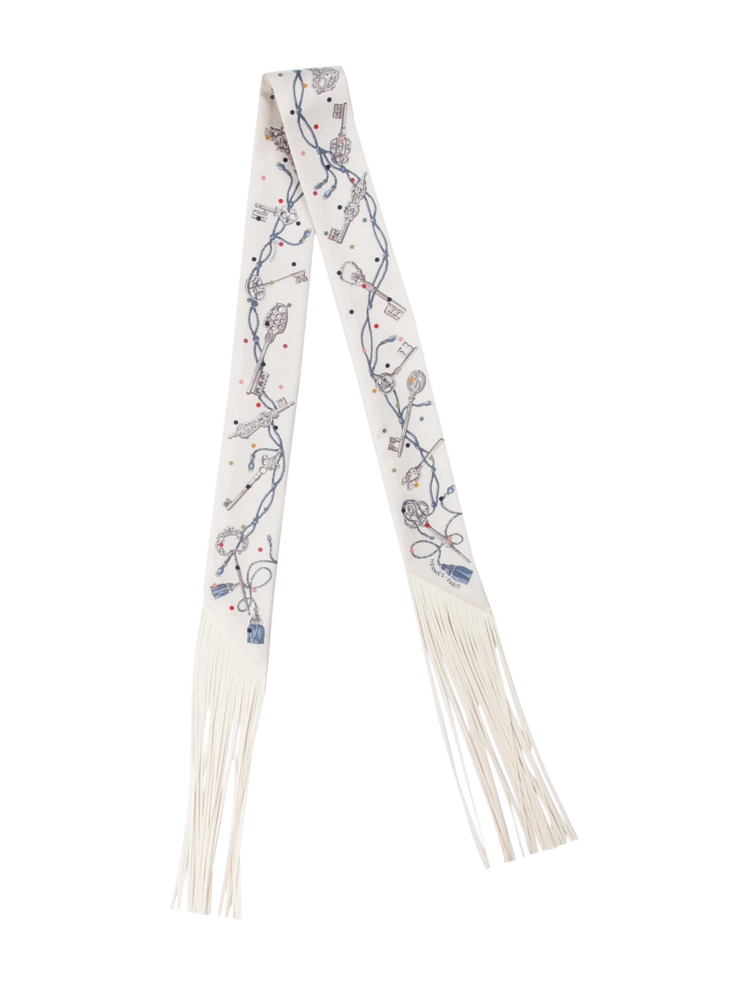 Hermès x Jackie Chan Les Tigreaux Silk Twill Scarf - Neutrals