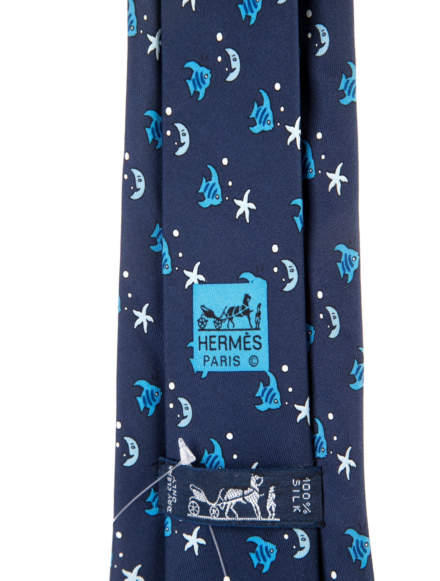 Hermès Pattern Print Silk Tie