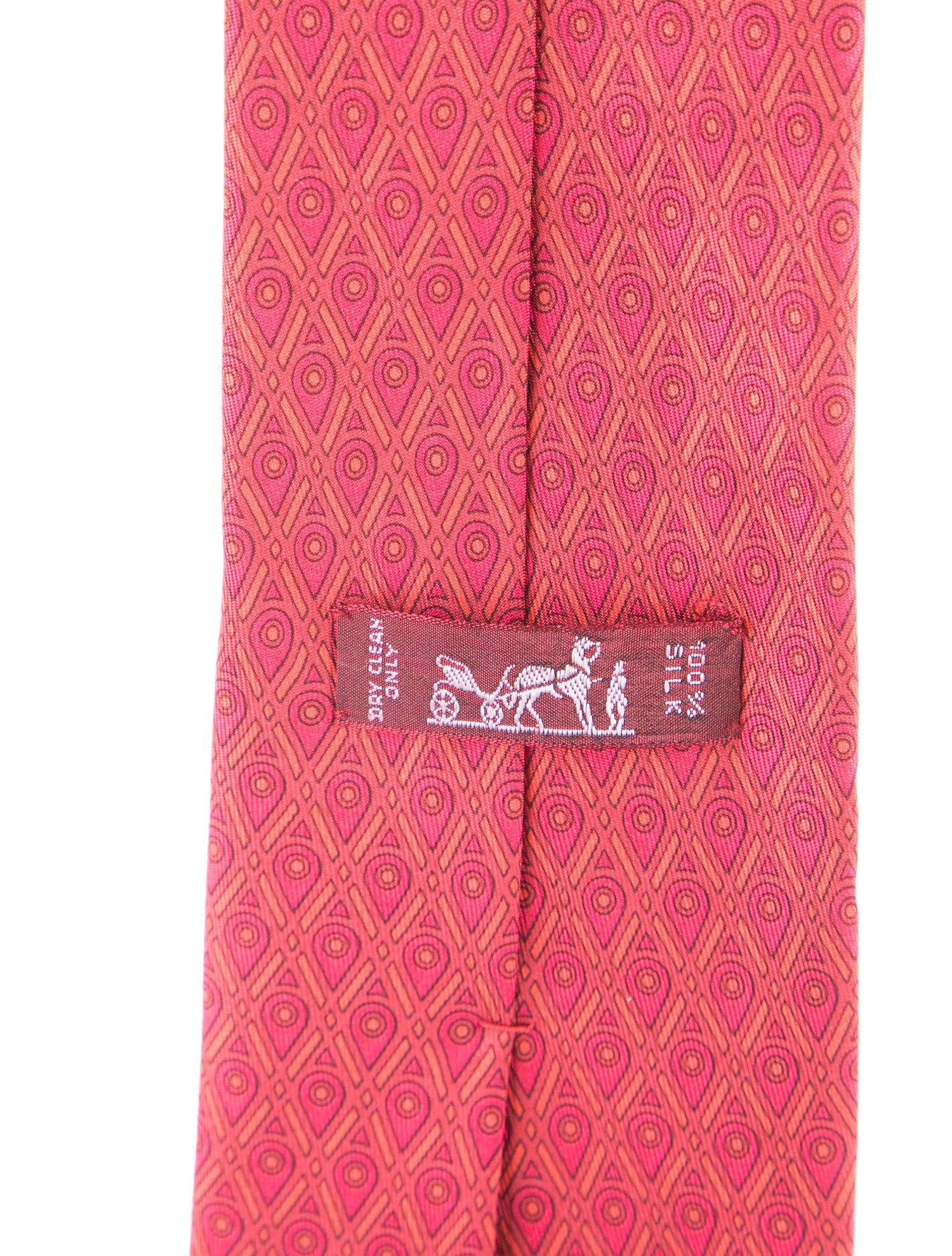 Hermès Silk Printed Tie