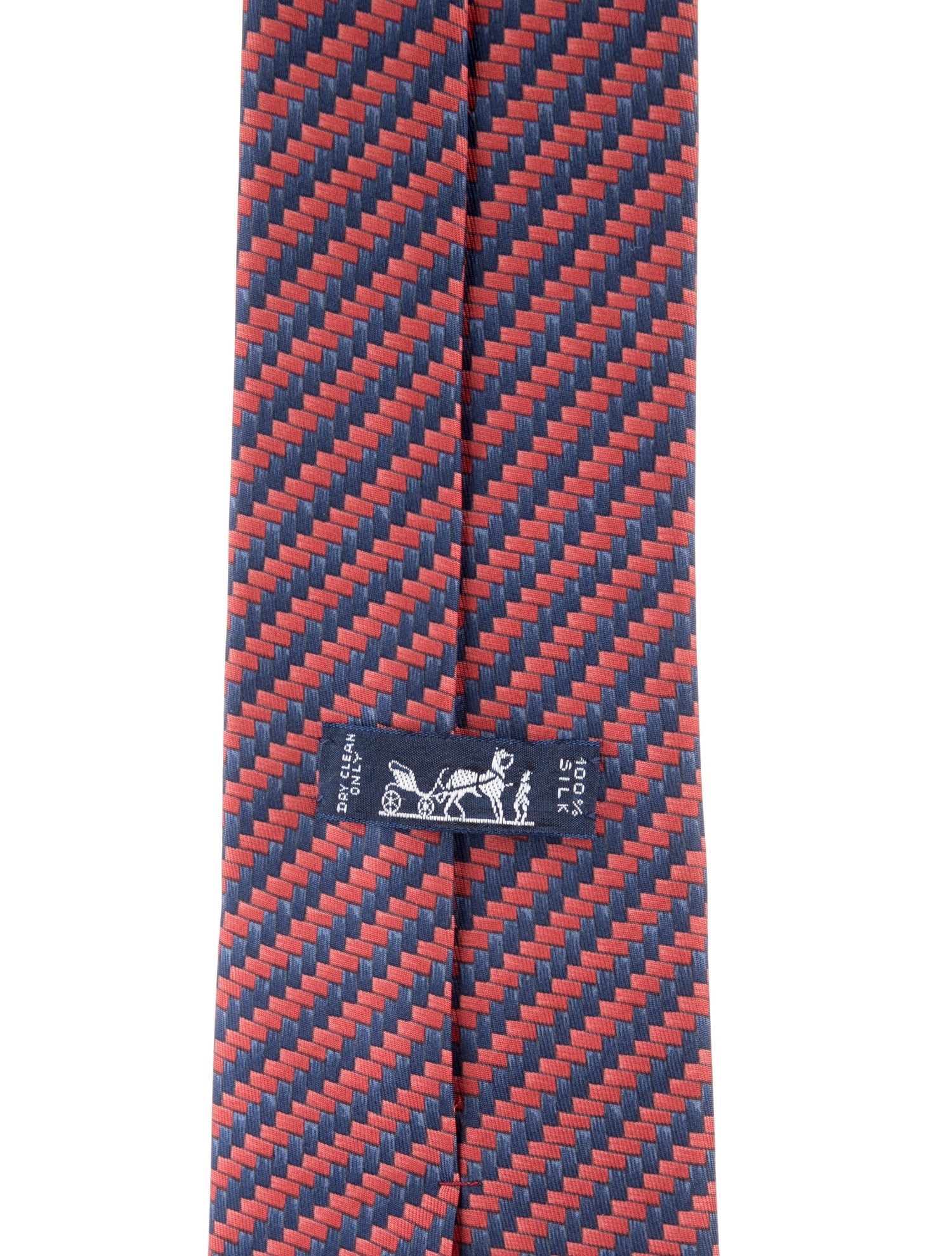 Hermès Pattern Print Silk Tie