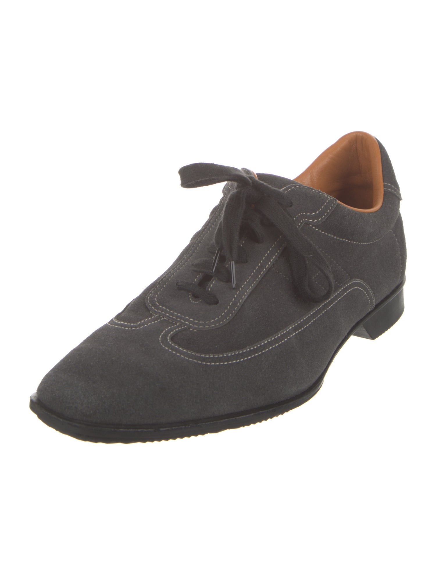Hermès Suede Oxfords