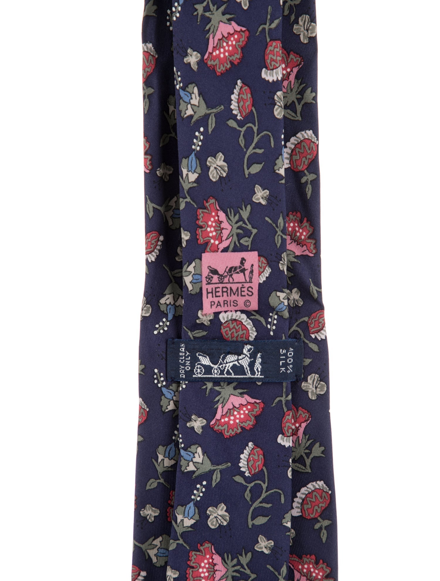Hermès Printed Silk Neck Tie