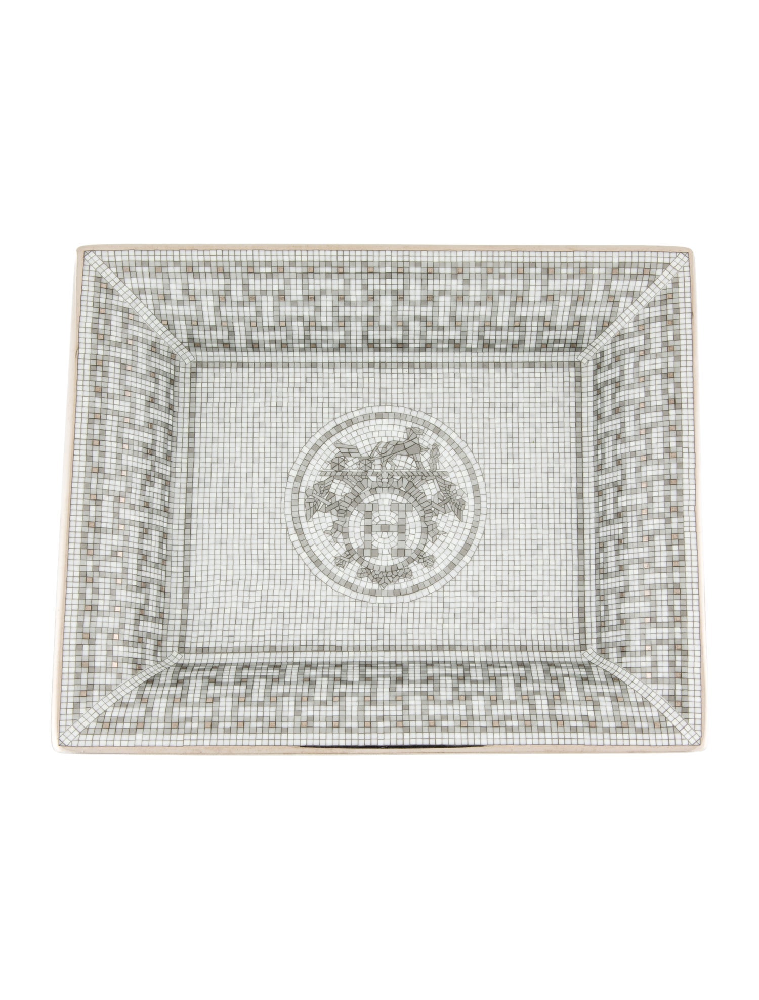 Hermès Mosaïque au 24 Platinum Change Tray