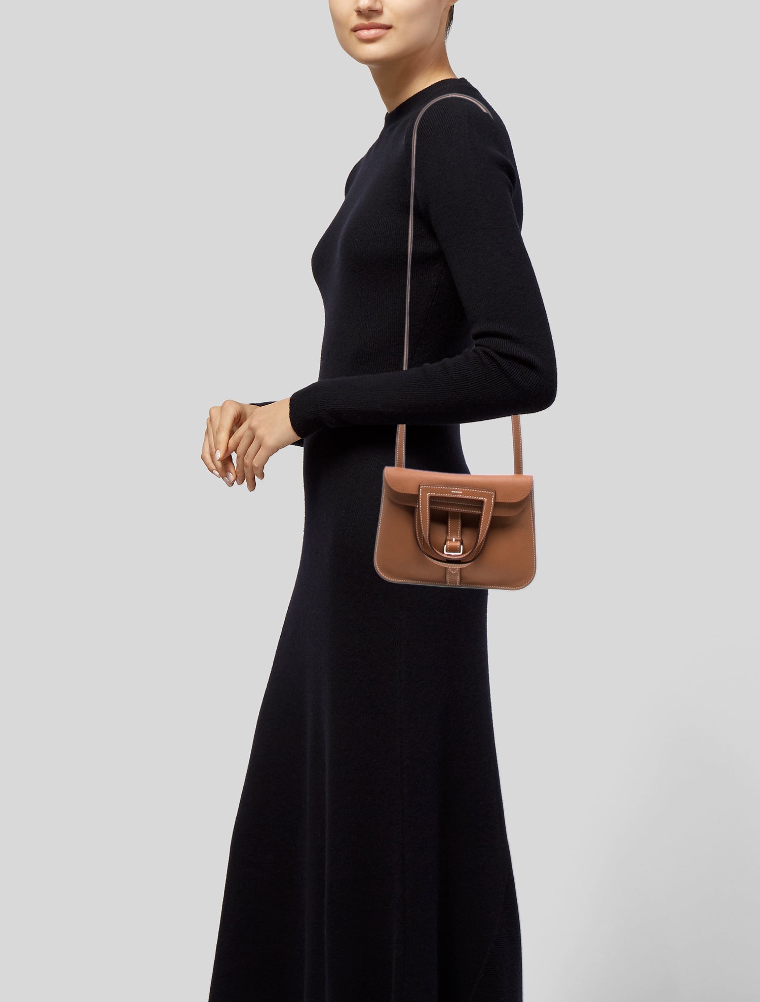 Hermès Swift Mini Halzan 22 - Brown Crossbody Bags, Handbags