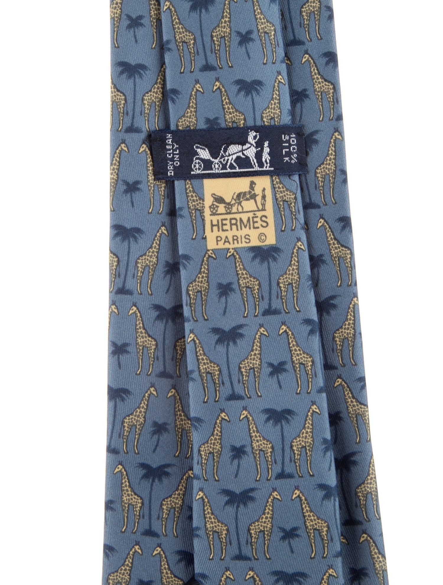 Hermès Pattern Print Silk Tie