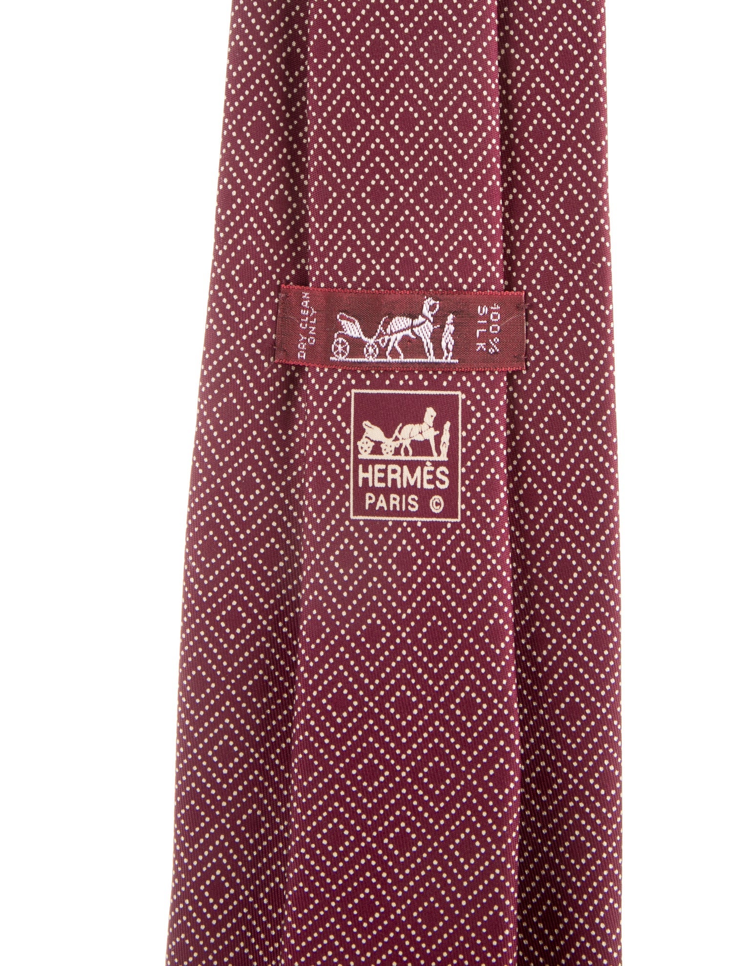 Hermès Silk Patterned Tie