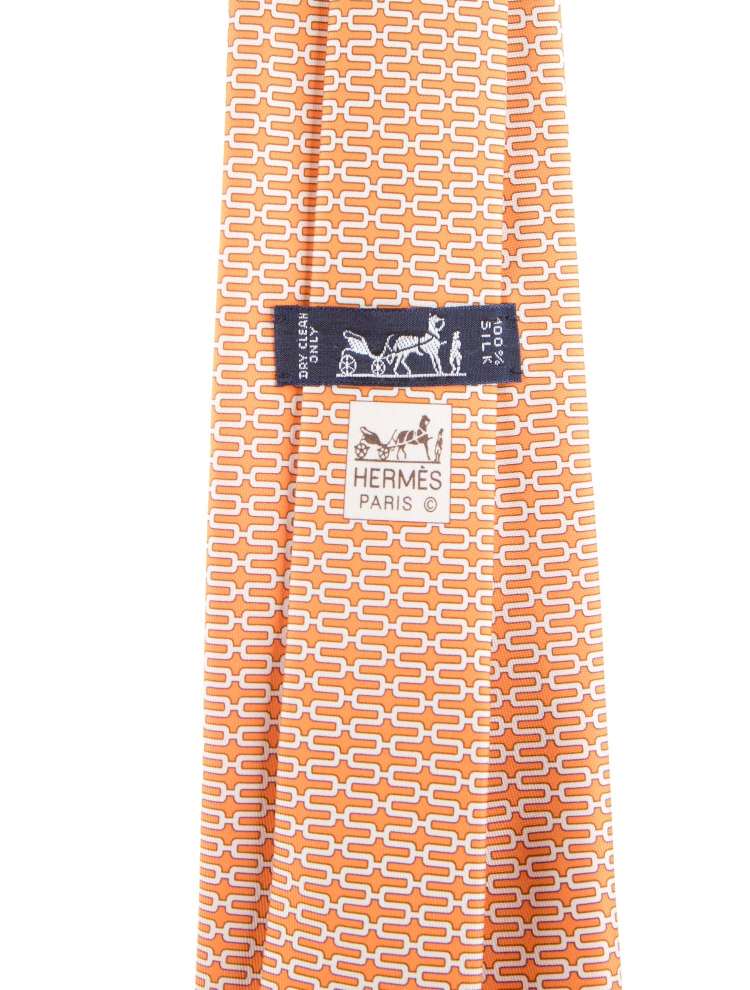 Hermès Abstract Pattern Print Necktie