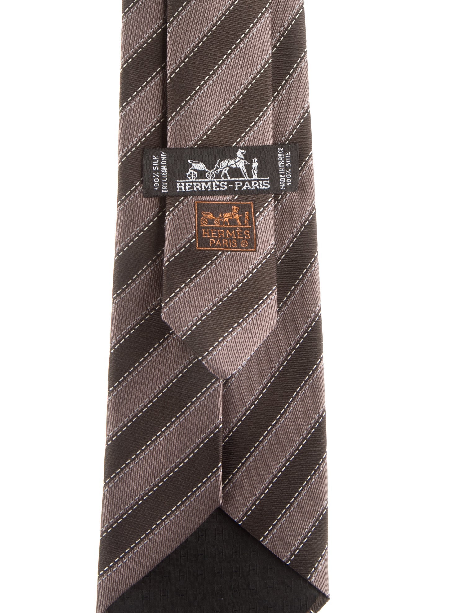 Hermès Stripped Pattern Necktie