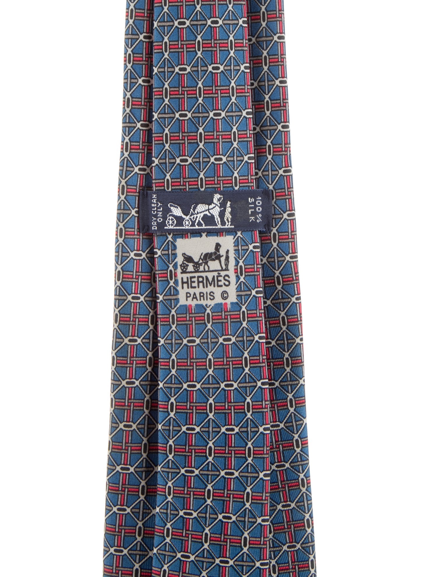 Hermès Abstract Pattern Print Necktie