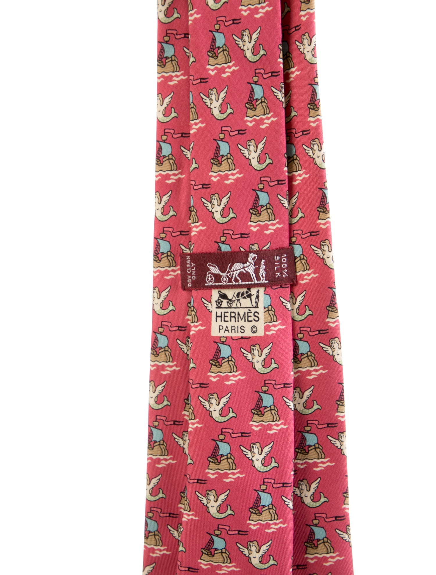Hermès Pattern Print Silk Tie