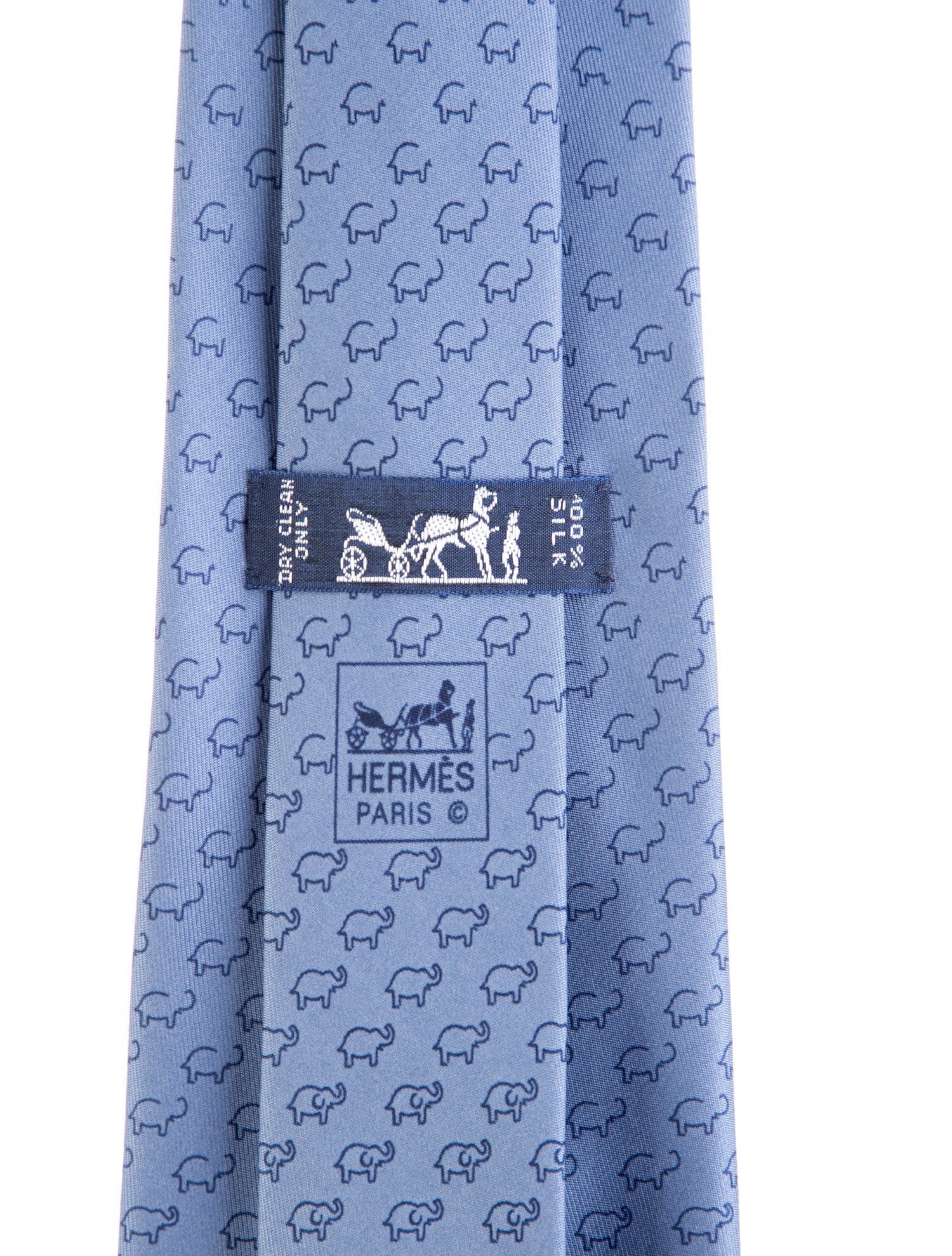 Hermès Pattern Print Silk Tie