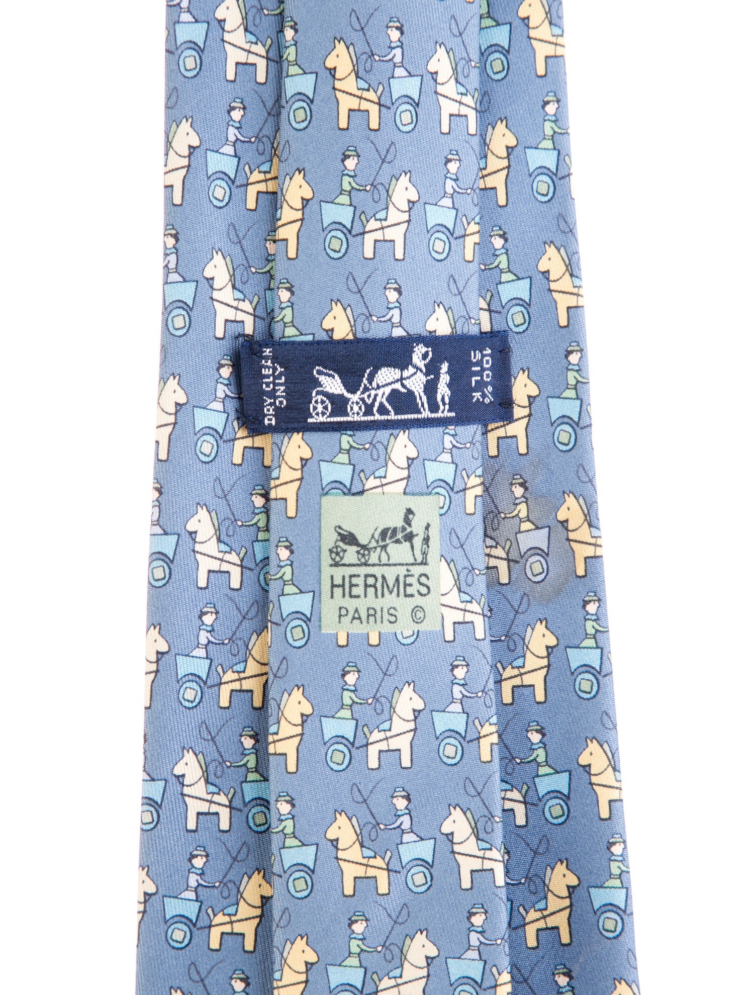 Hermès Silk Printed Tie