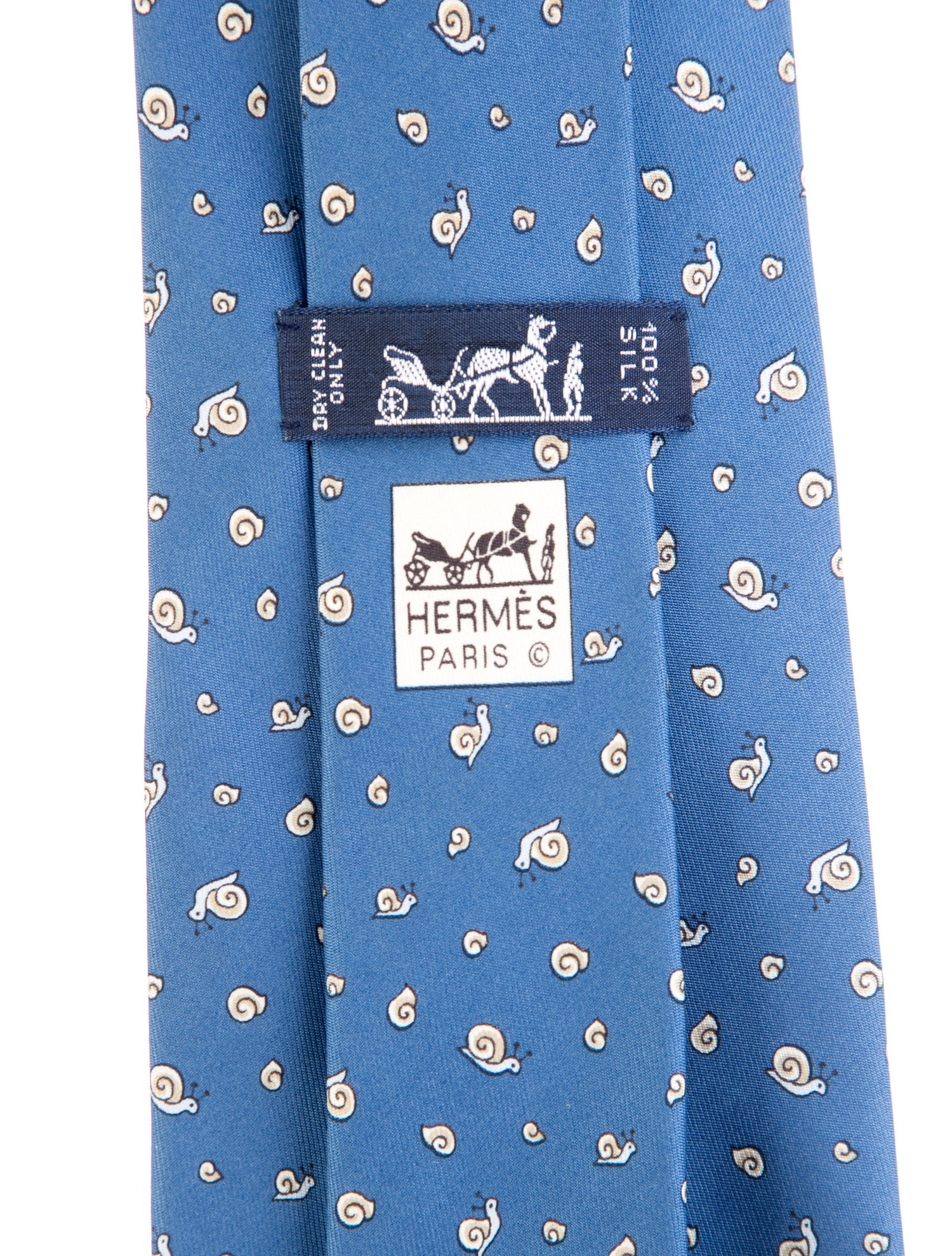 Hermès Pattern Print Silk Tie