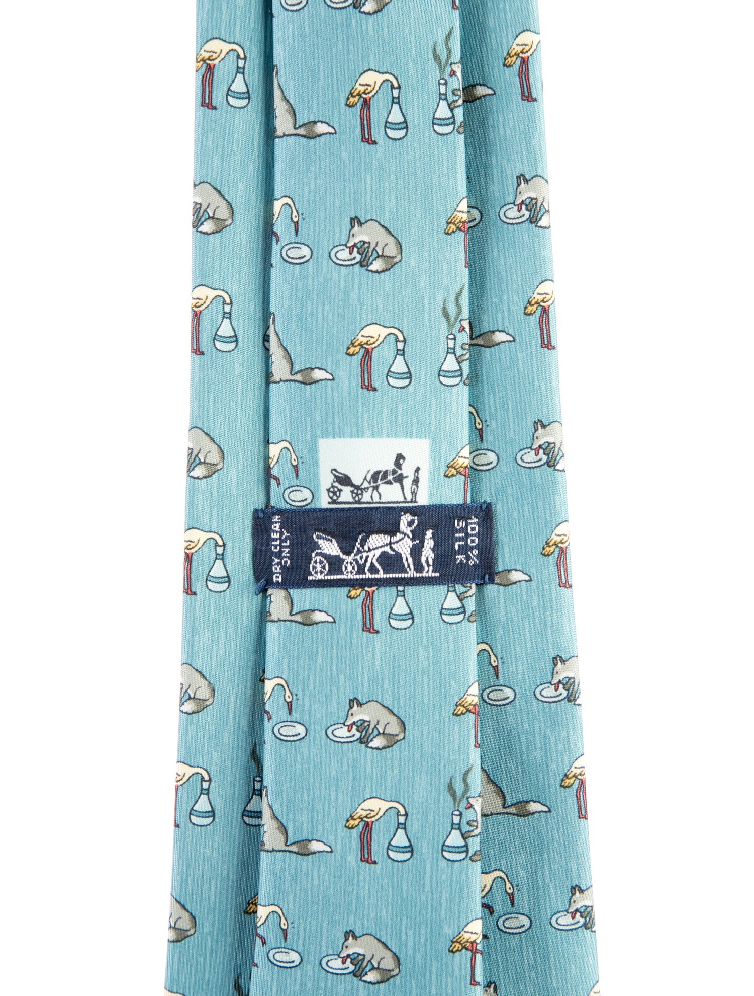 Hermès Whimsical the Fox and the Stork Pattern 7786