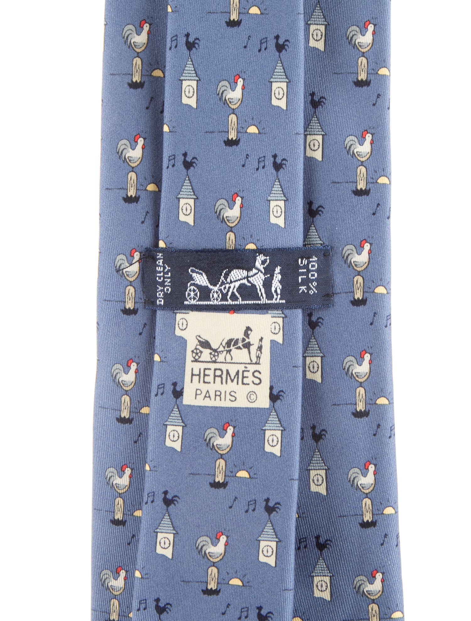 Hermès Pattern Silk Tie
