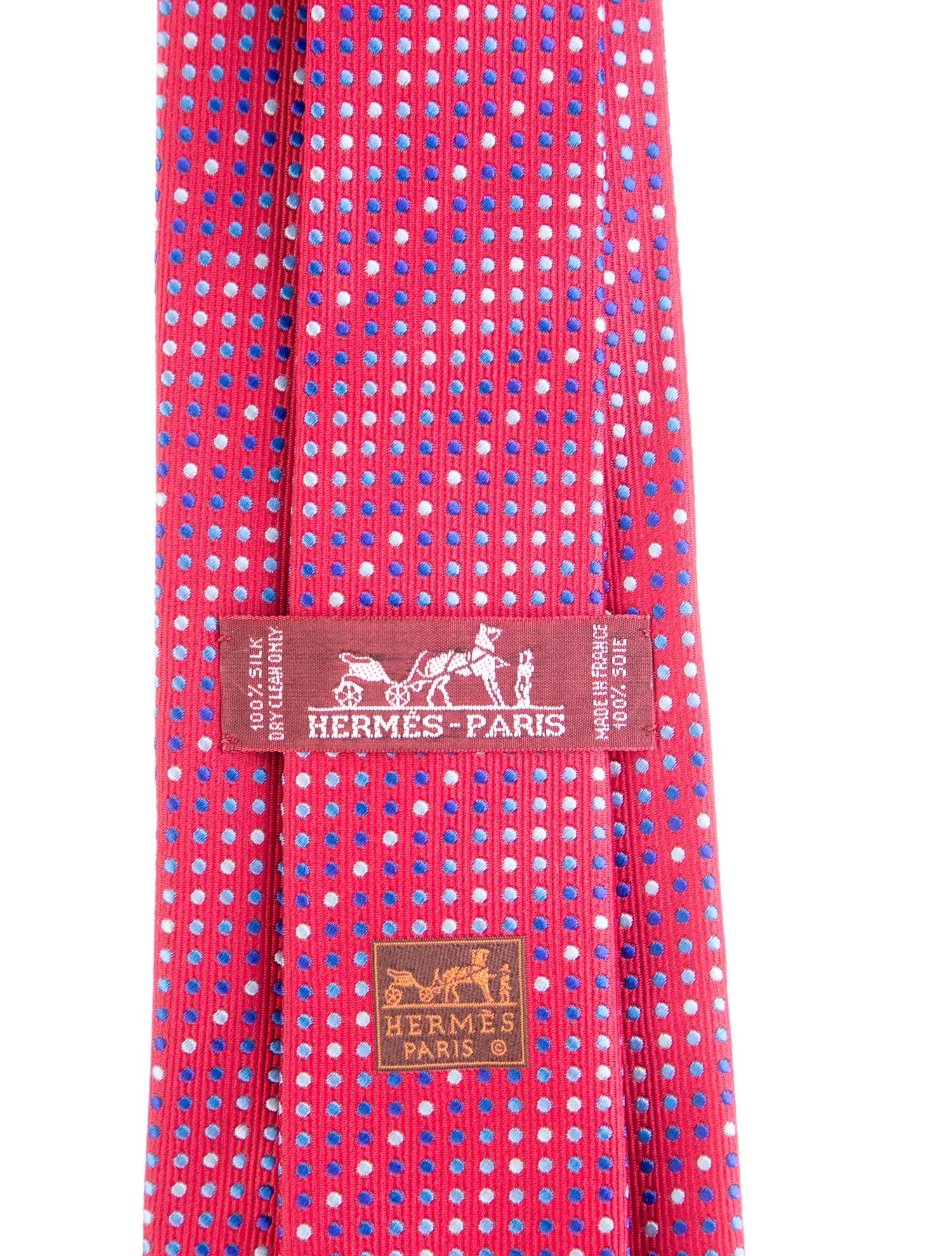 Hermès Pattern Print Silk Tie