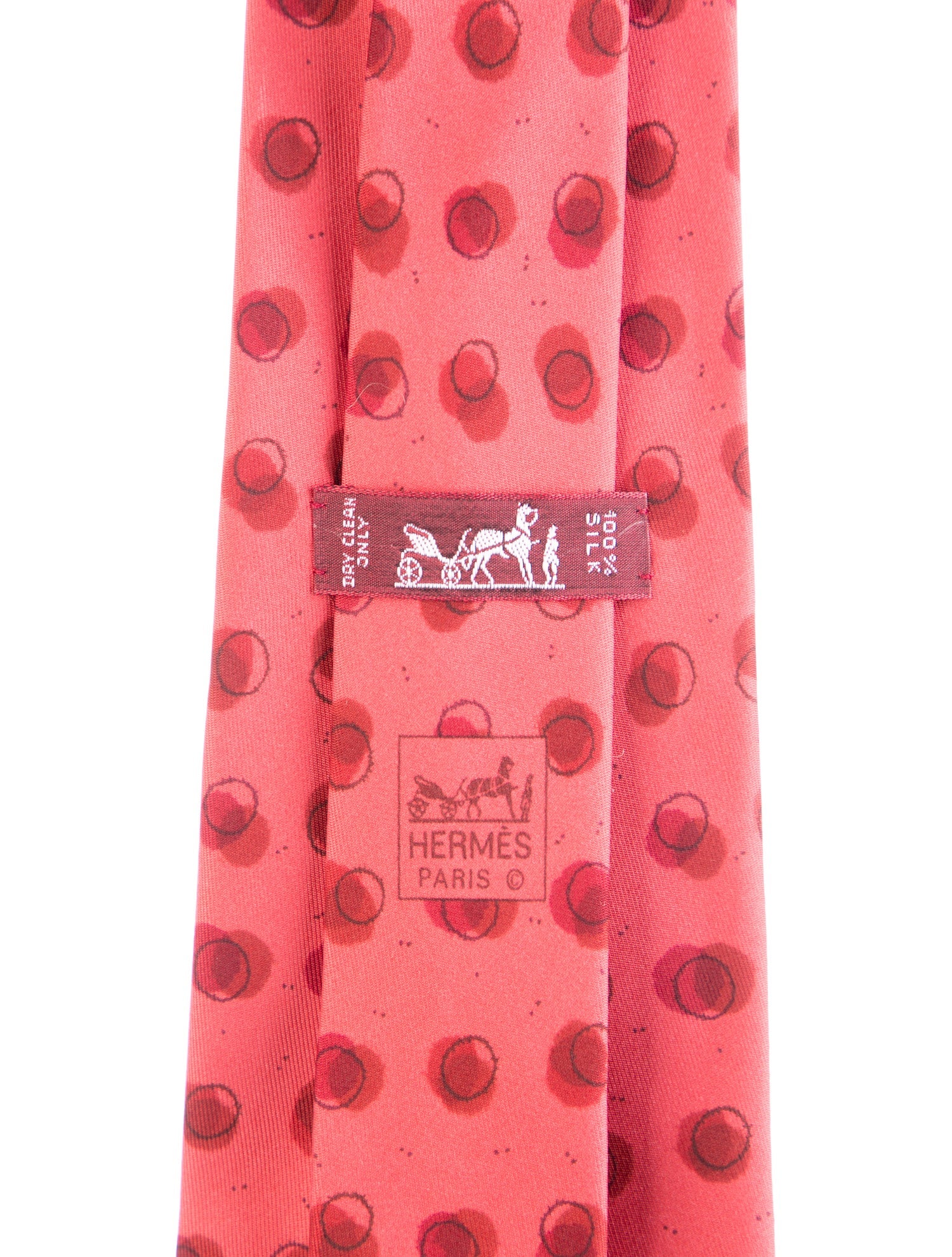 Hermès Pattern Print Silk Tie