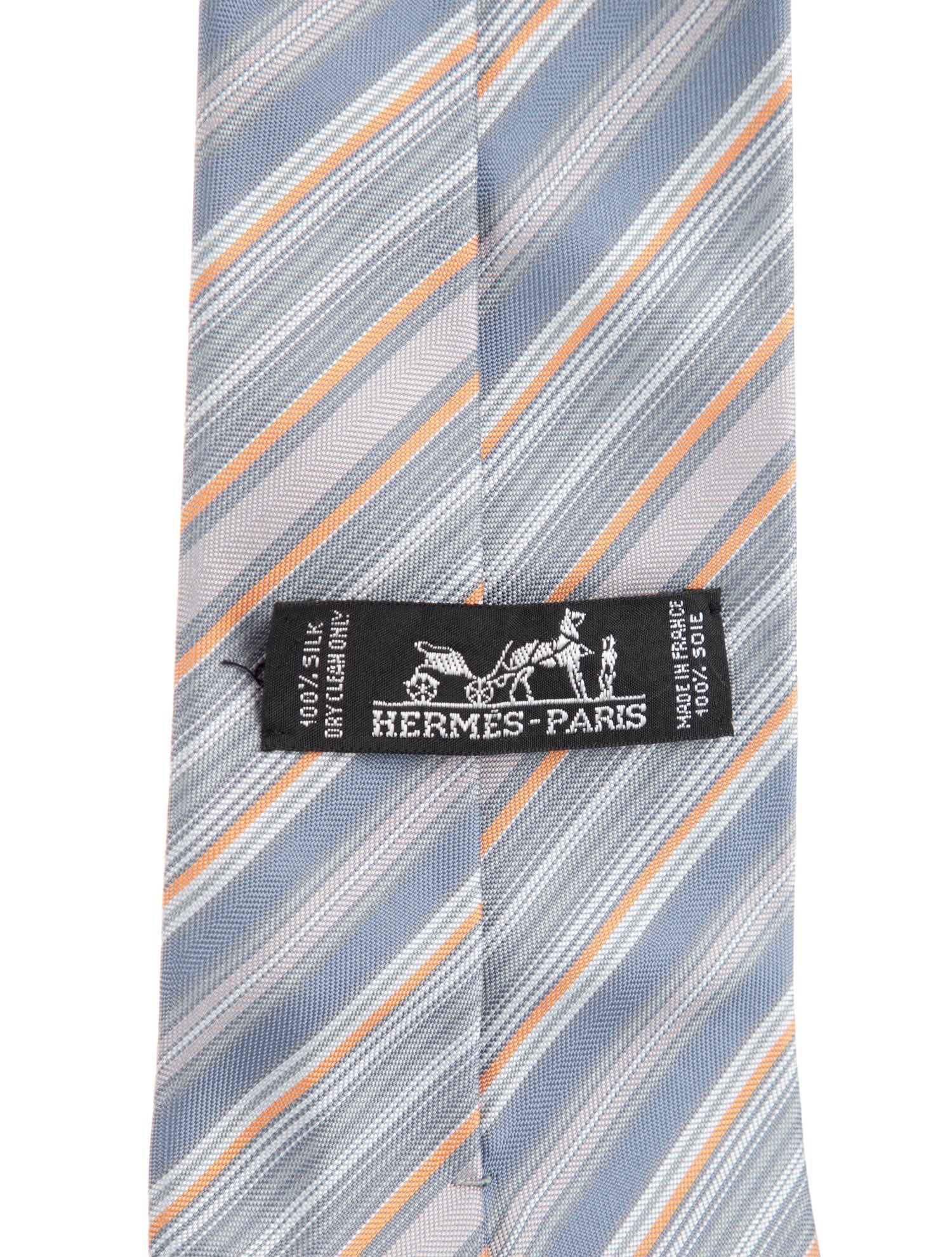 Hermès Pattern Print Silk Tie
