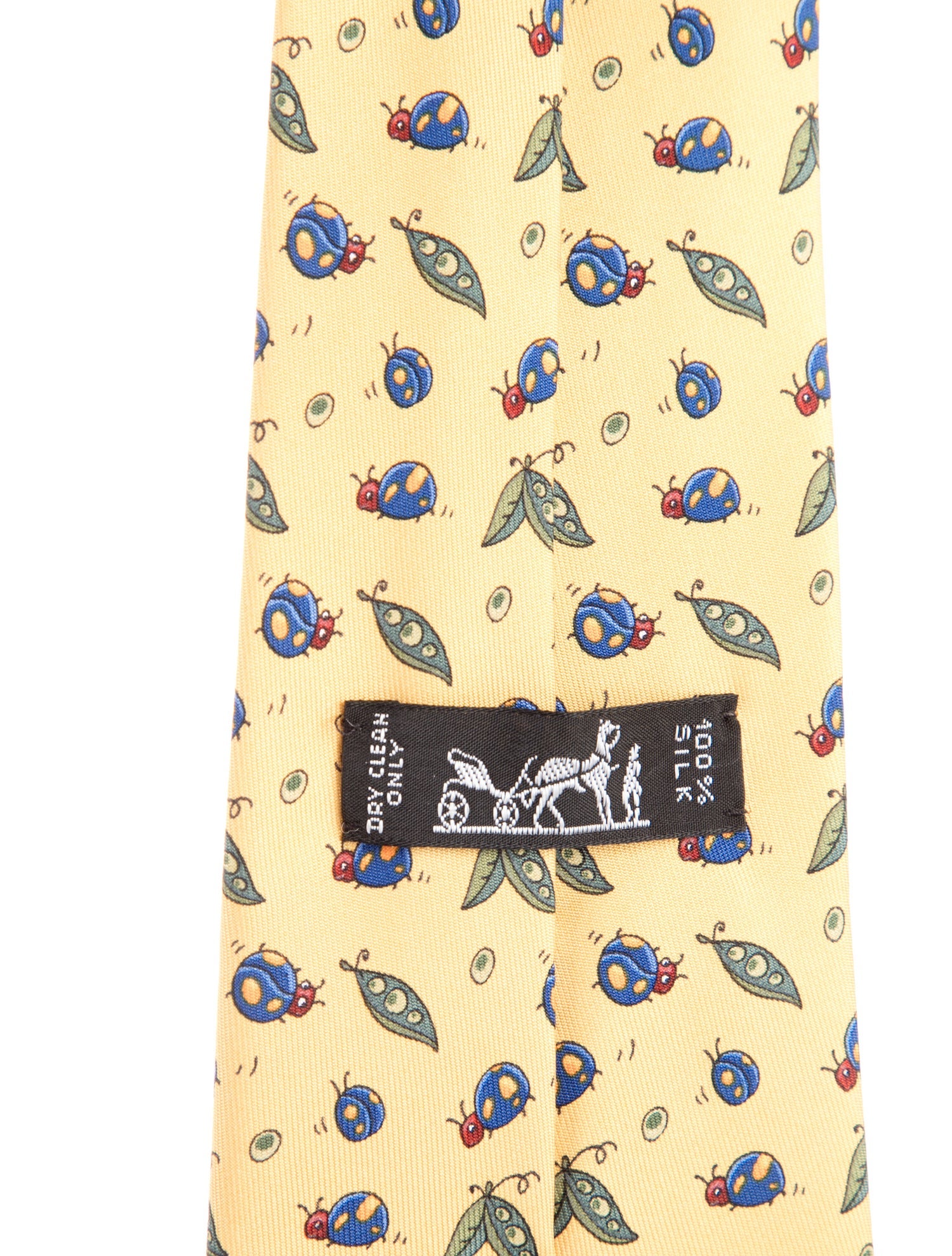 Hermès Pattern Print Silk Tie