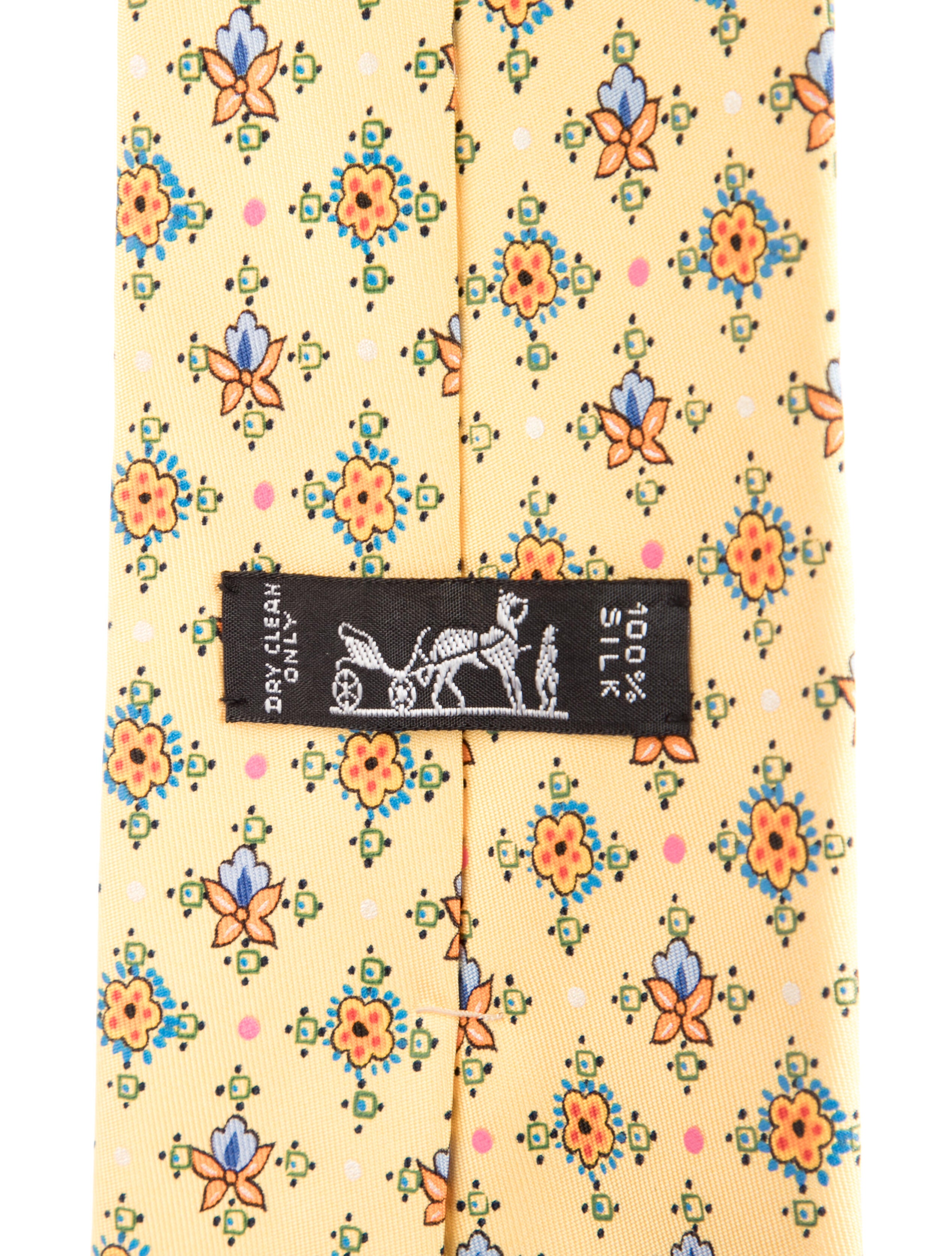 Hermès Patterned Wide Tie
