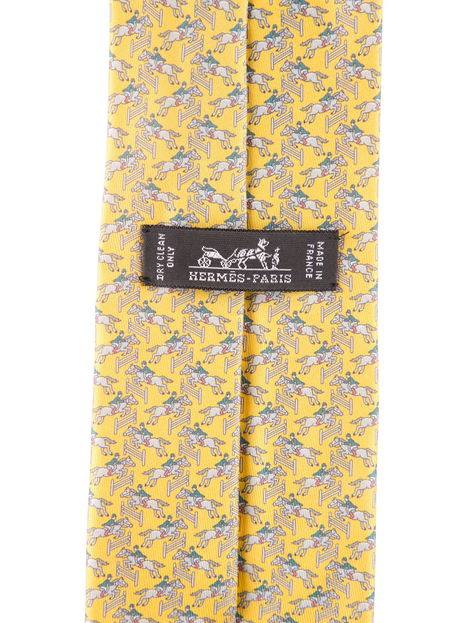 Hermès Horse & Jockey Pattern Necktie