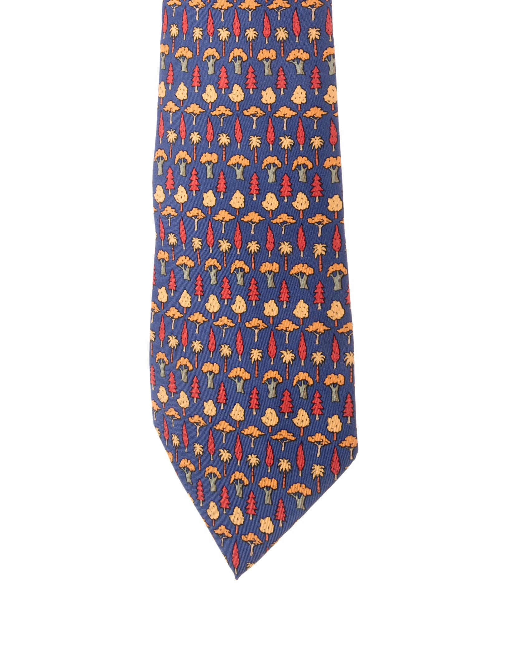 Hermès Silk Patterned Necktie