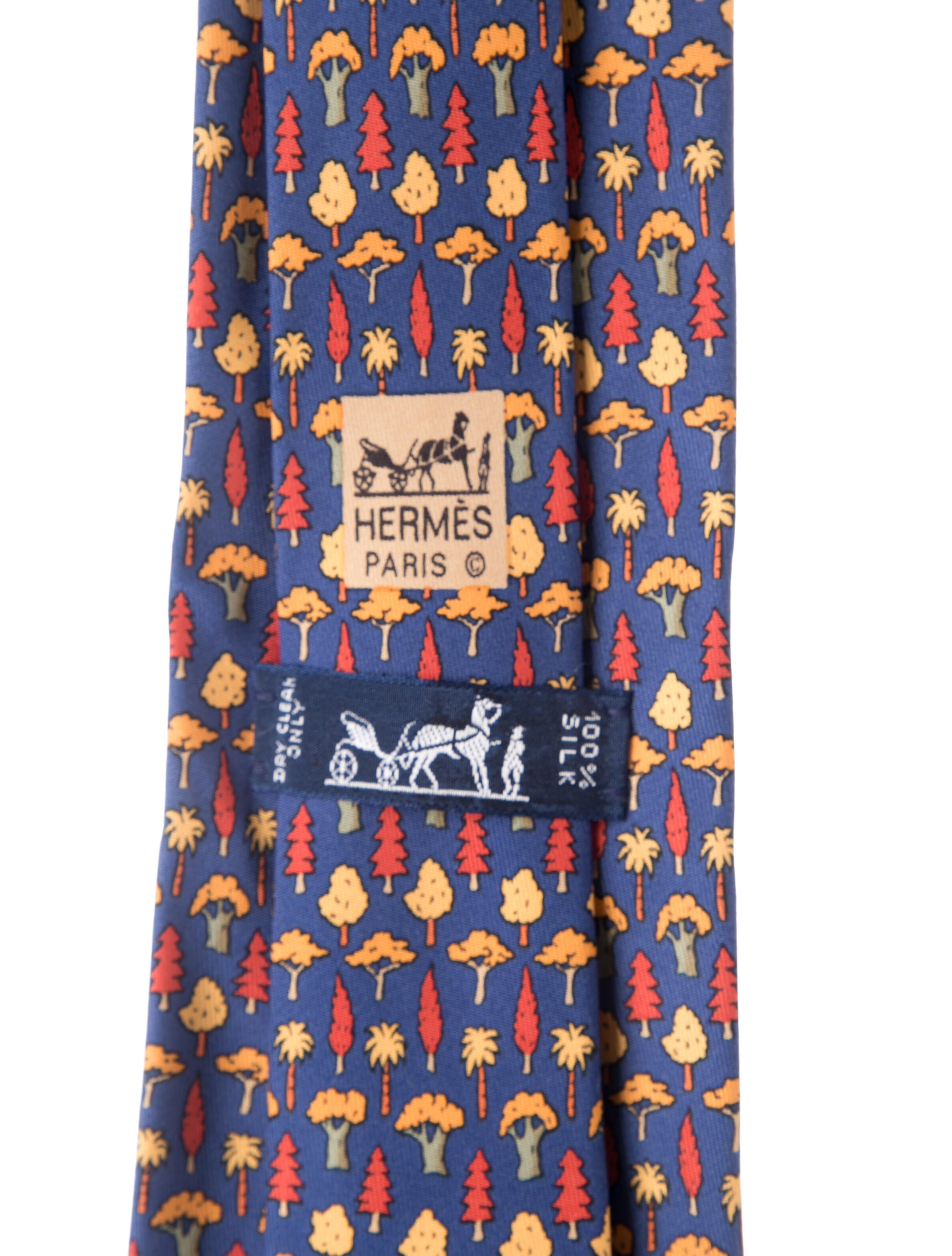 Hermès Silk Patterned Necktie