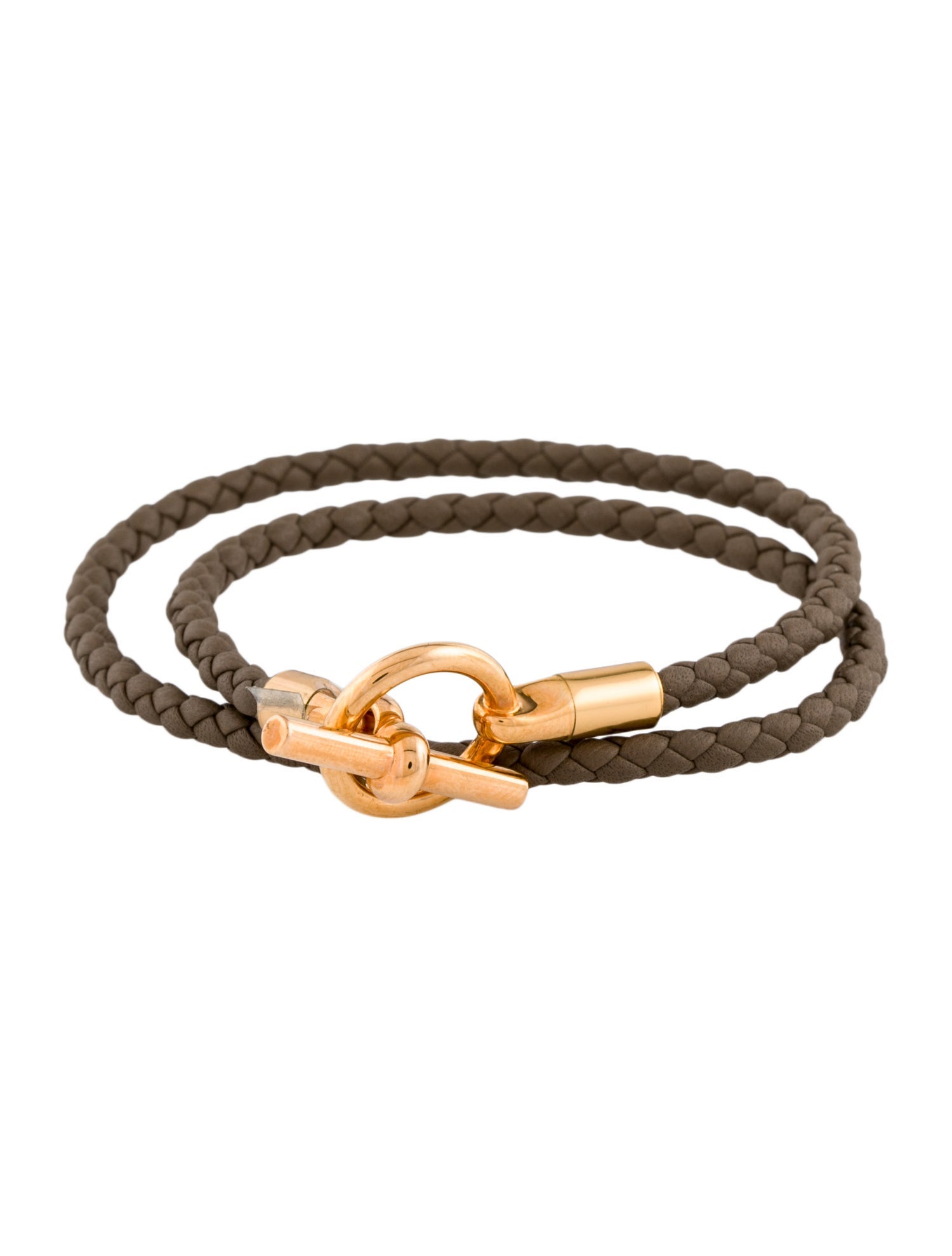 Hermès Leather Glenan Double Tour Wrap Bracelet