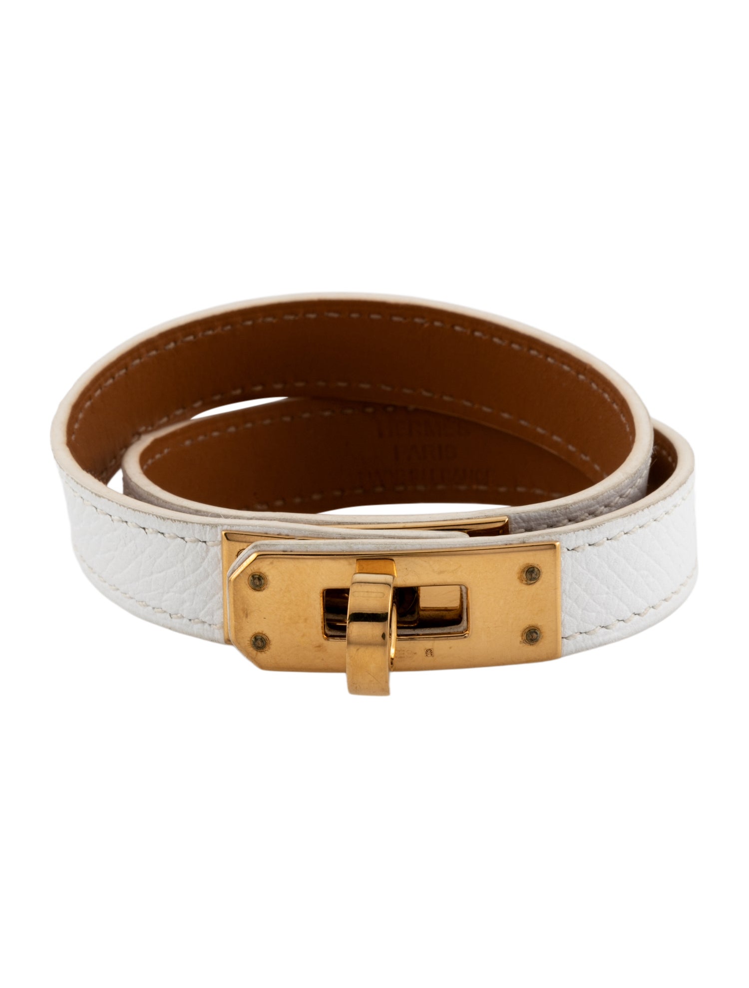 Hermès Leather Kelly Double Tour Wrap Bracelet