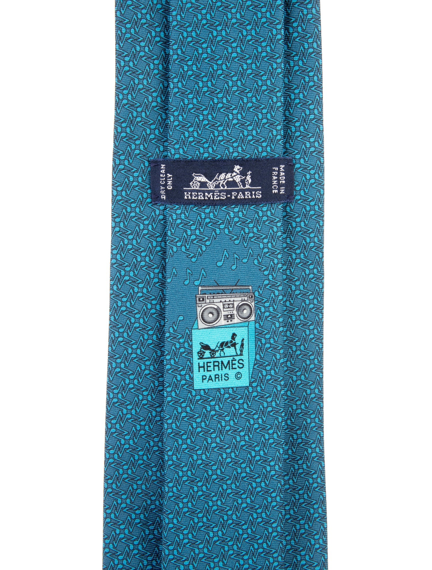 Hermès Patterned Printed Tie
