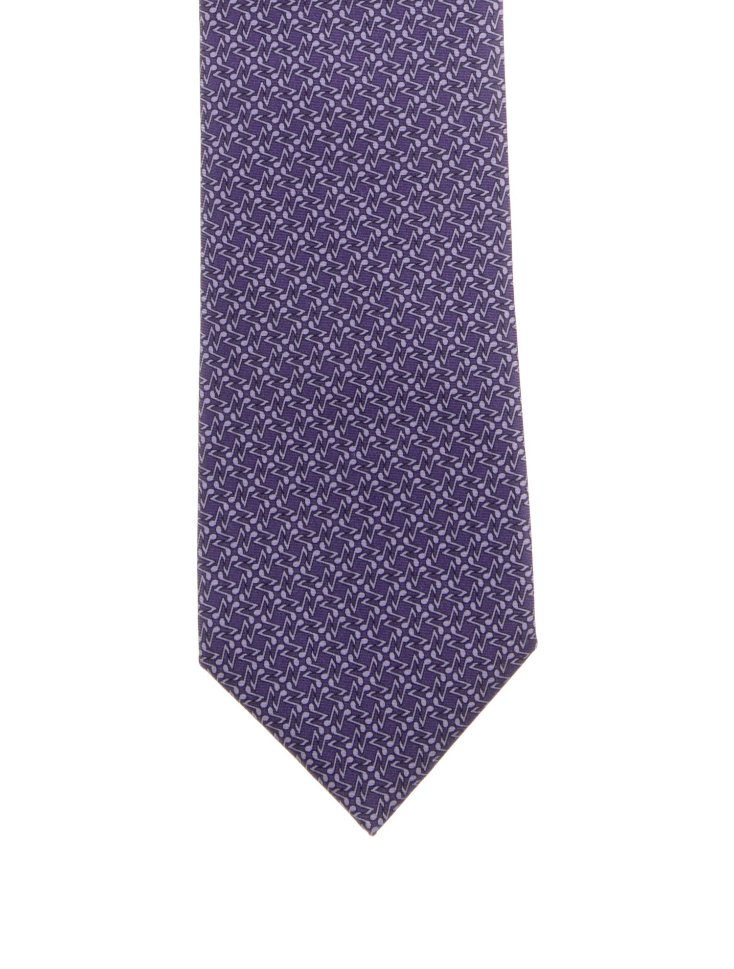 Hermès Patterned Printed Tie
