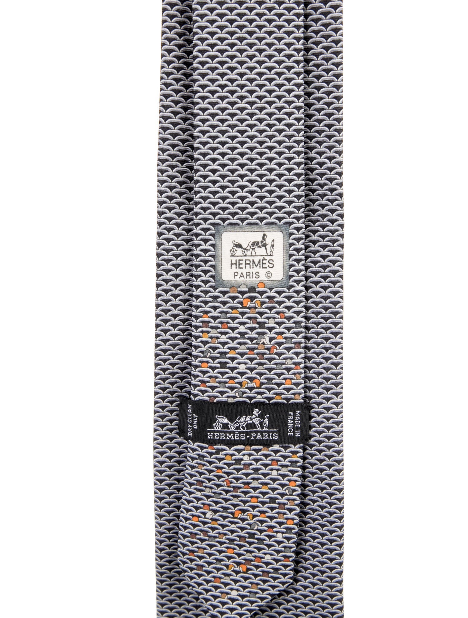 Hermès Patterned Printed Tie