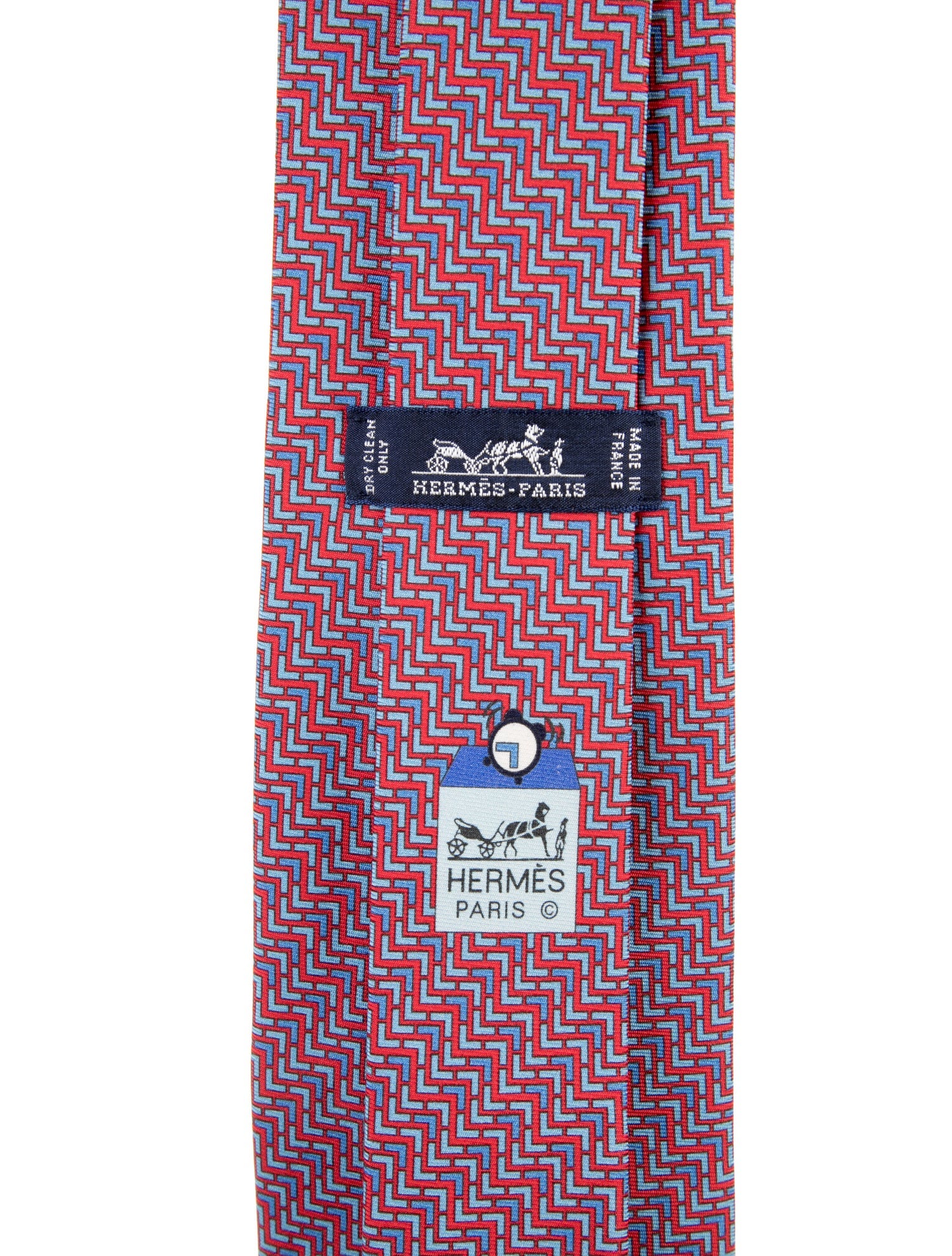 Hermès Patterned Printed Tie
